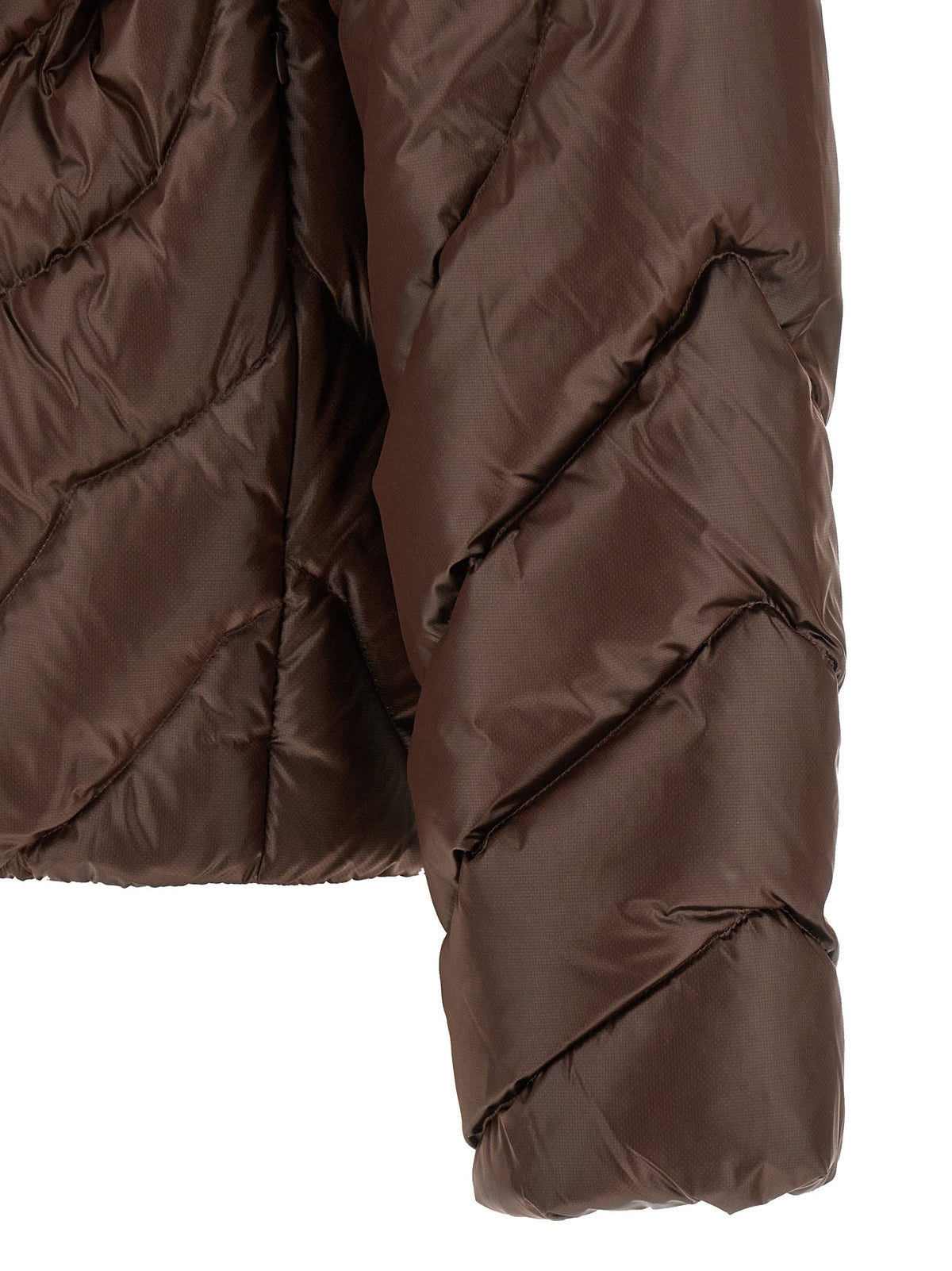 Casablanca Gewatteerde jas met monogram – Bruin