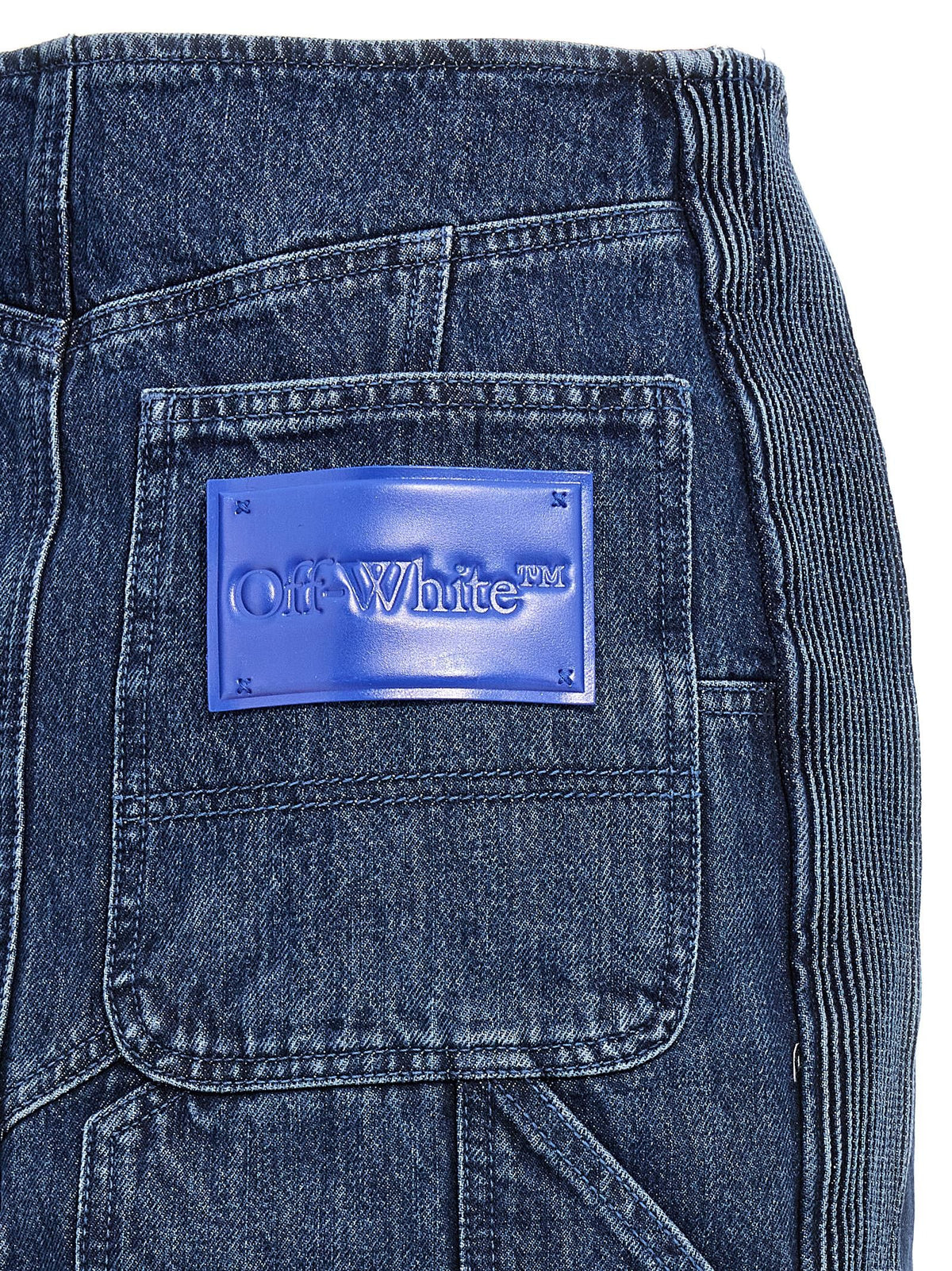Off-White Motorcycle Minirok – Donkerblauw