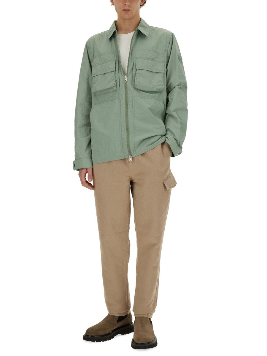 Woolrich Nylon Overhemd – Saliegroen
