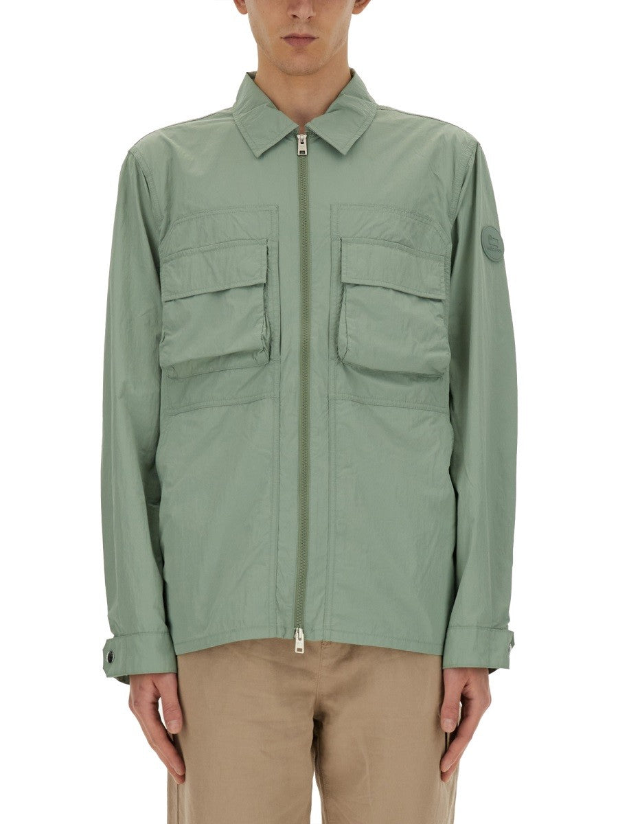 Woolrich Nylon Overhemd – Saliegroen
