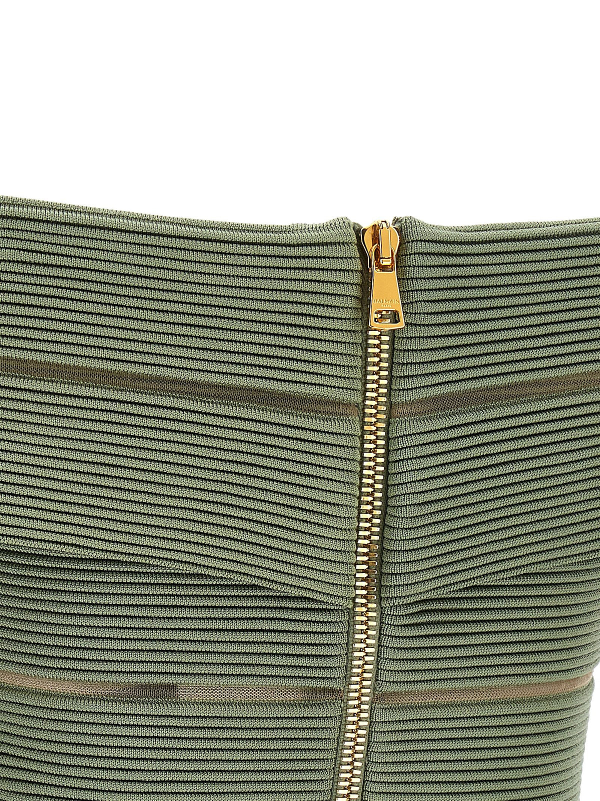 Balmain Top met Blote Schouders – Groen