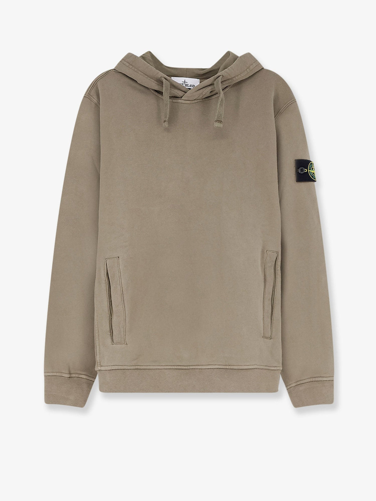 Stone Island Hoodie van biologisch katoen – Khaki