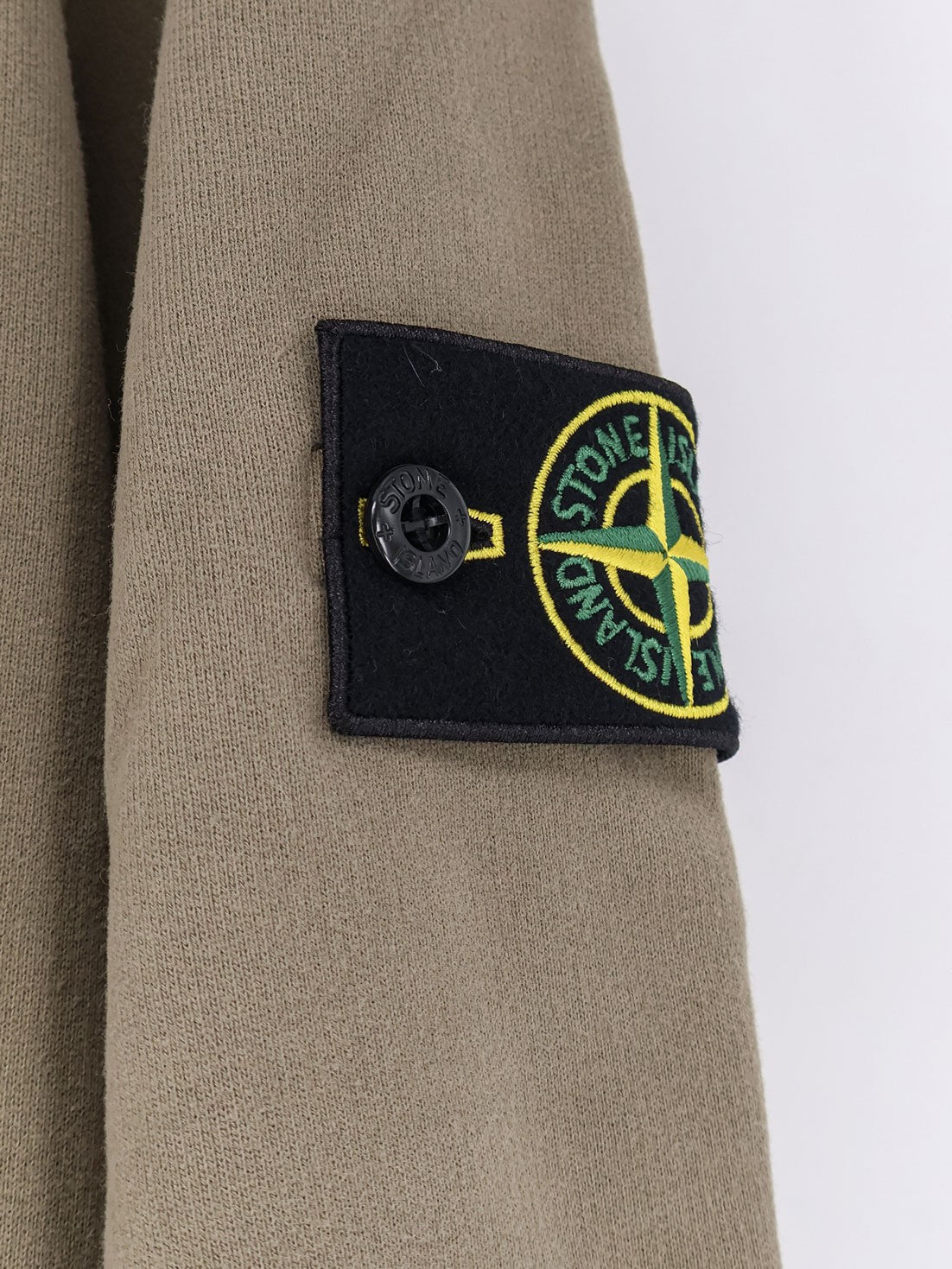 Stone Island Hoodie van biologisch katoen – Khaki