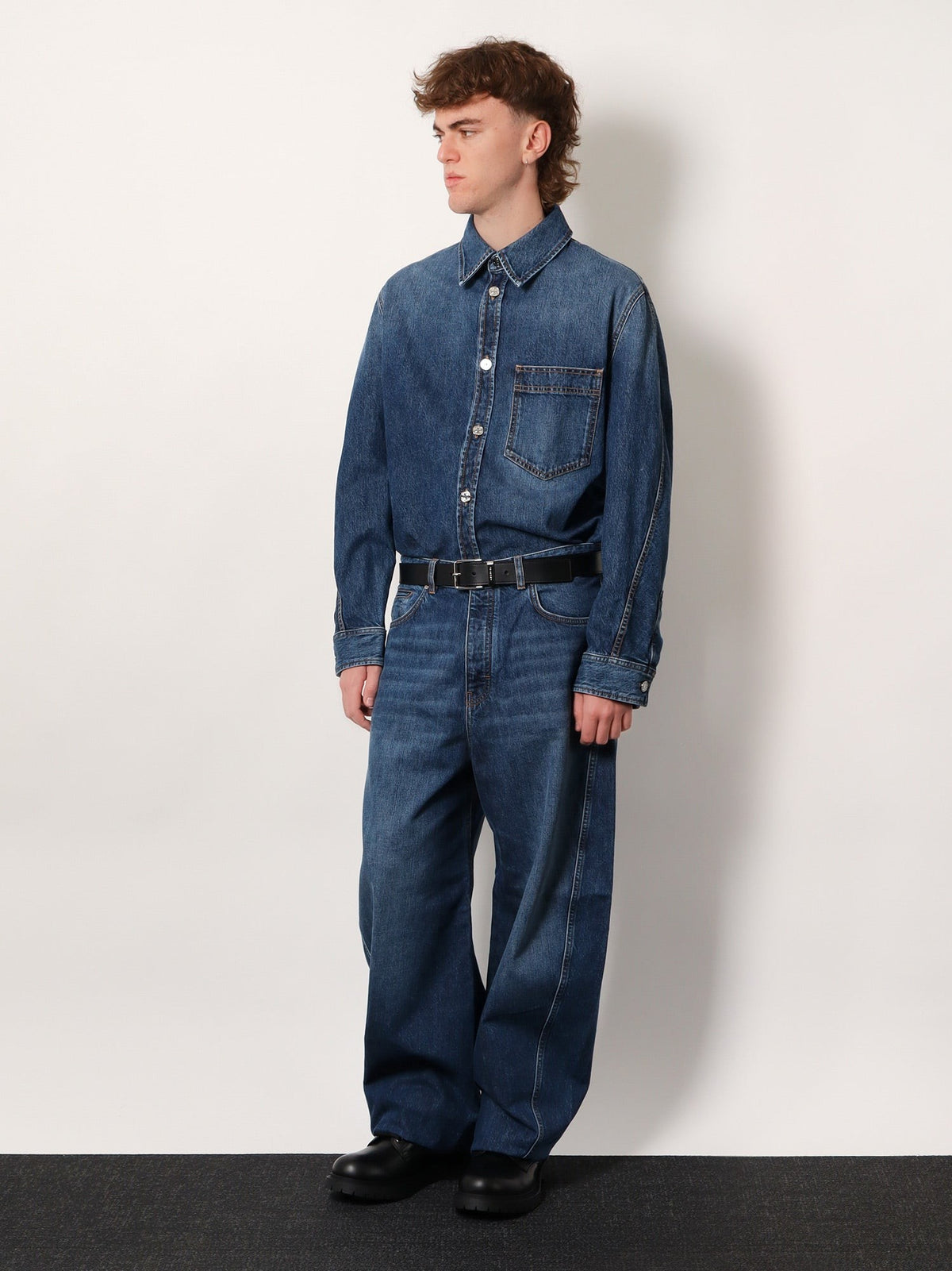 Givenchy Spijkeroverhemd met borstzak – Donkerblauw