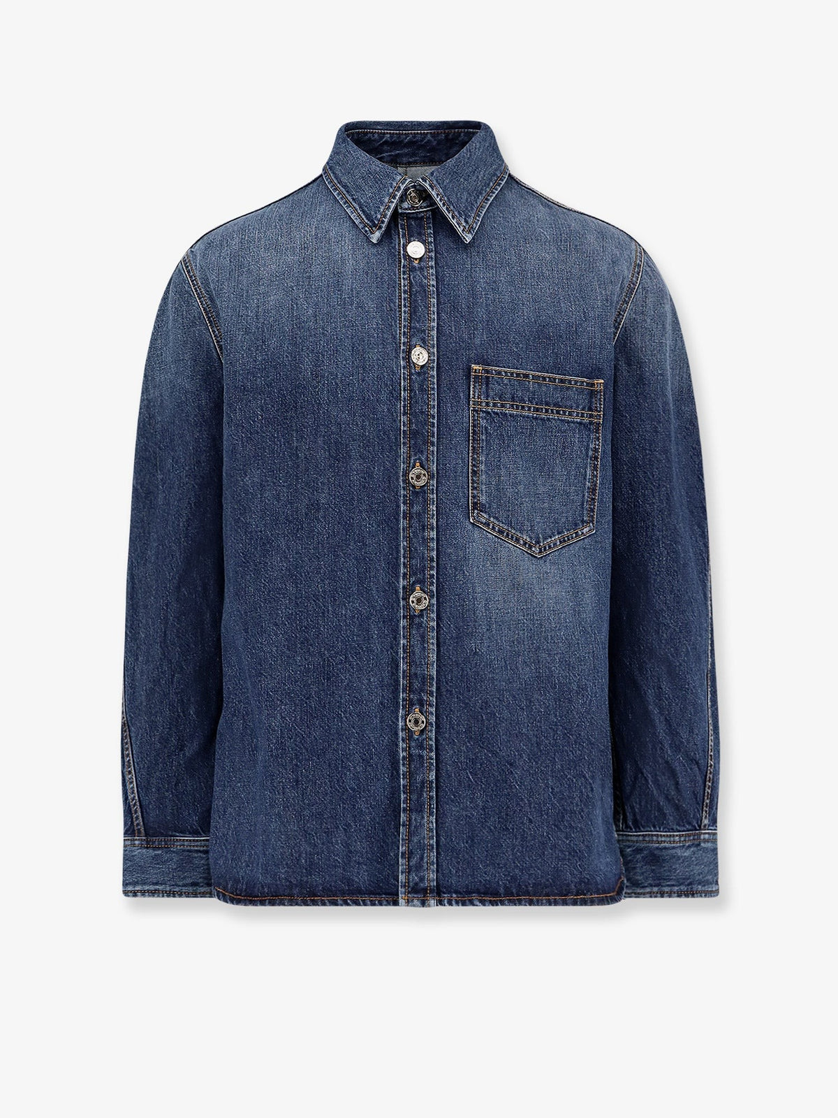 Givenchy Spijkeroverhemd met borstzak – Donkerblauw