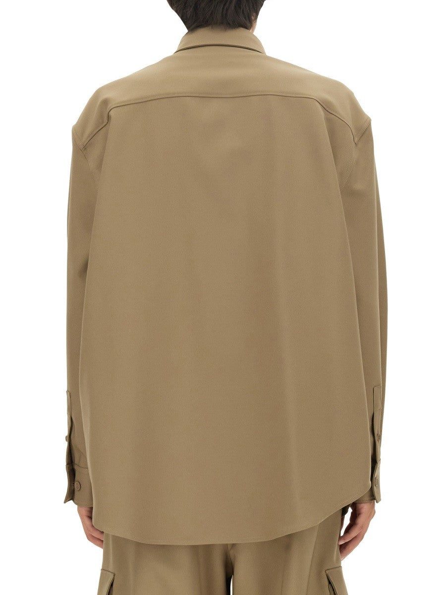 Off-White Oversized Overhemd – Beige
