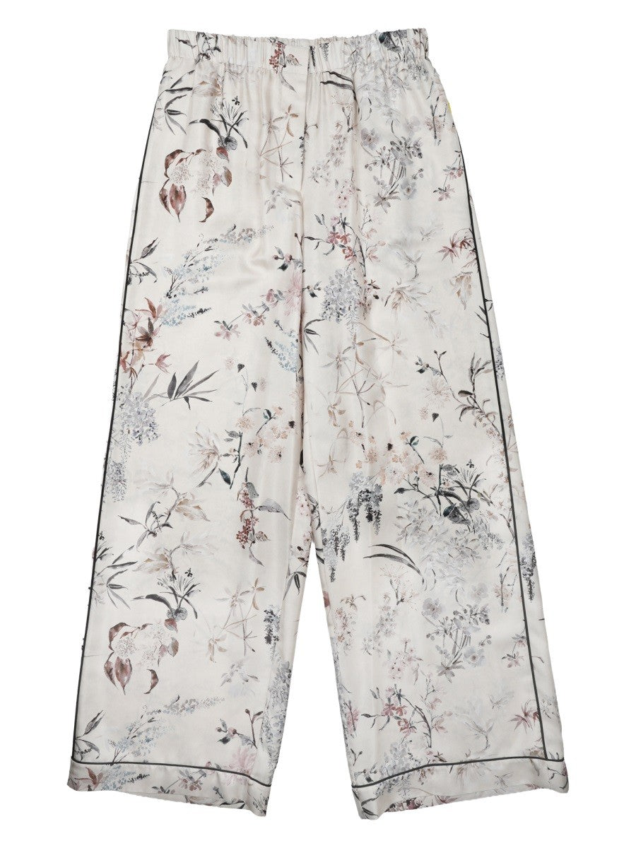 Christian Dior Zijden Broek met print – Meerkleurig