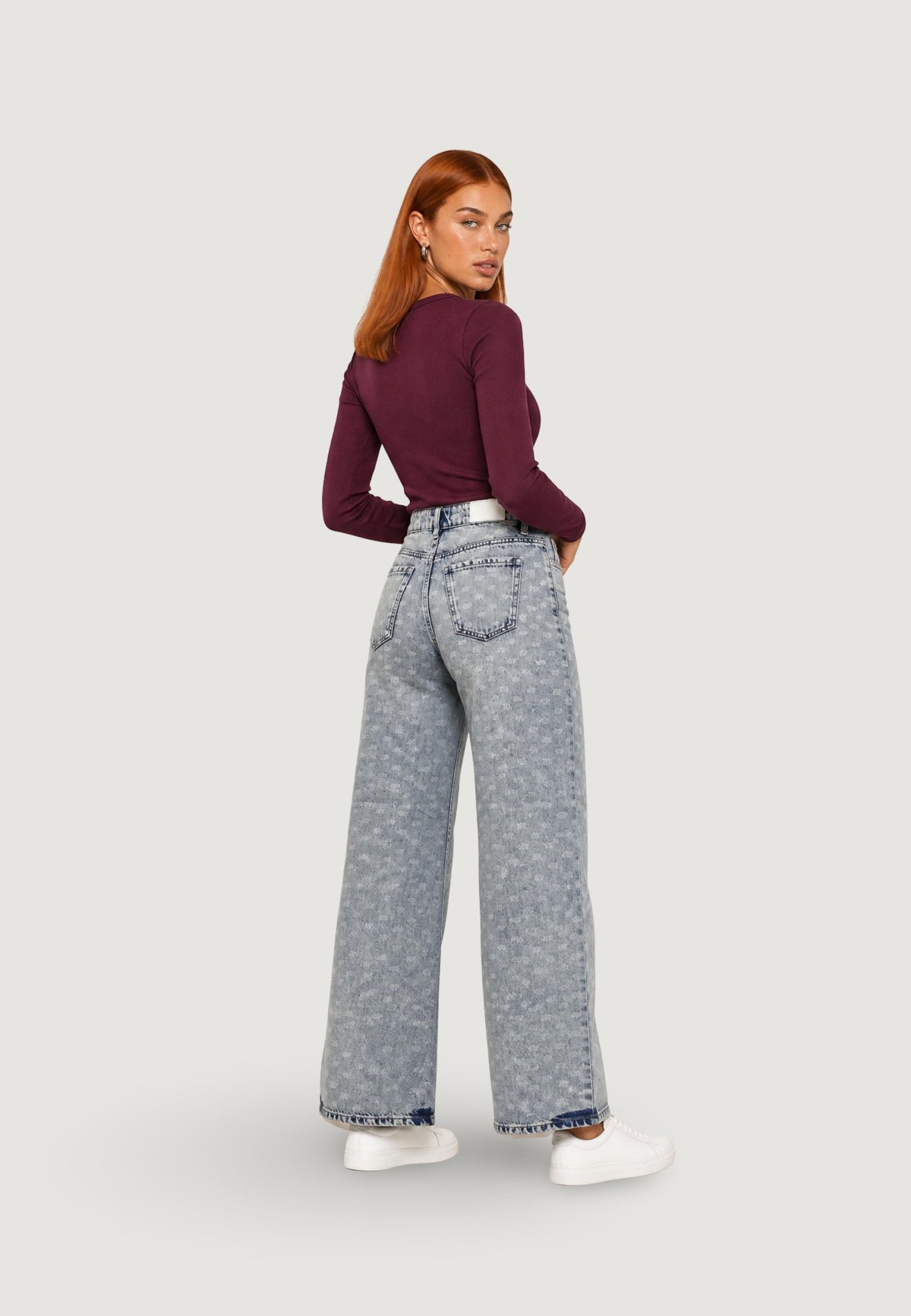 Armani Exchange Jeans met Hoge Taille – Blauw