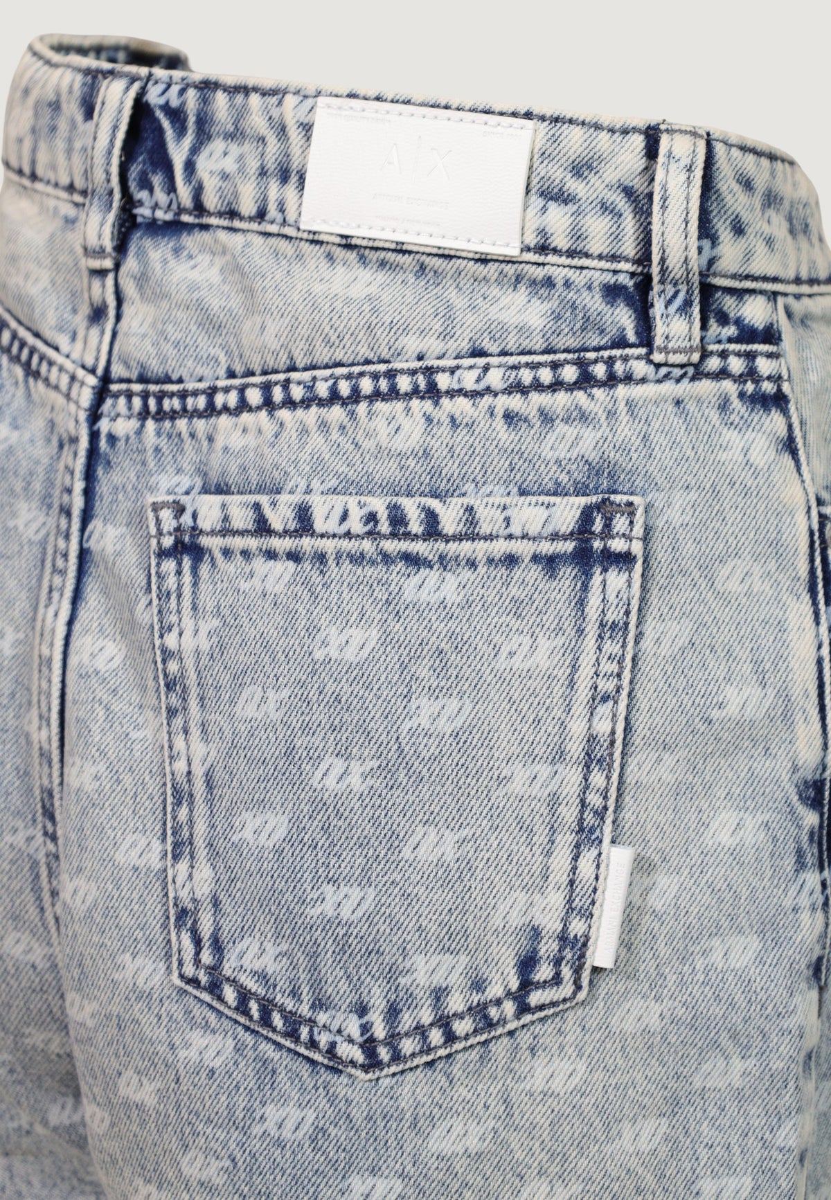 Armani Exchange Jeans met Hoge Taille – Blauw