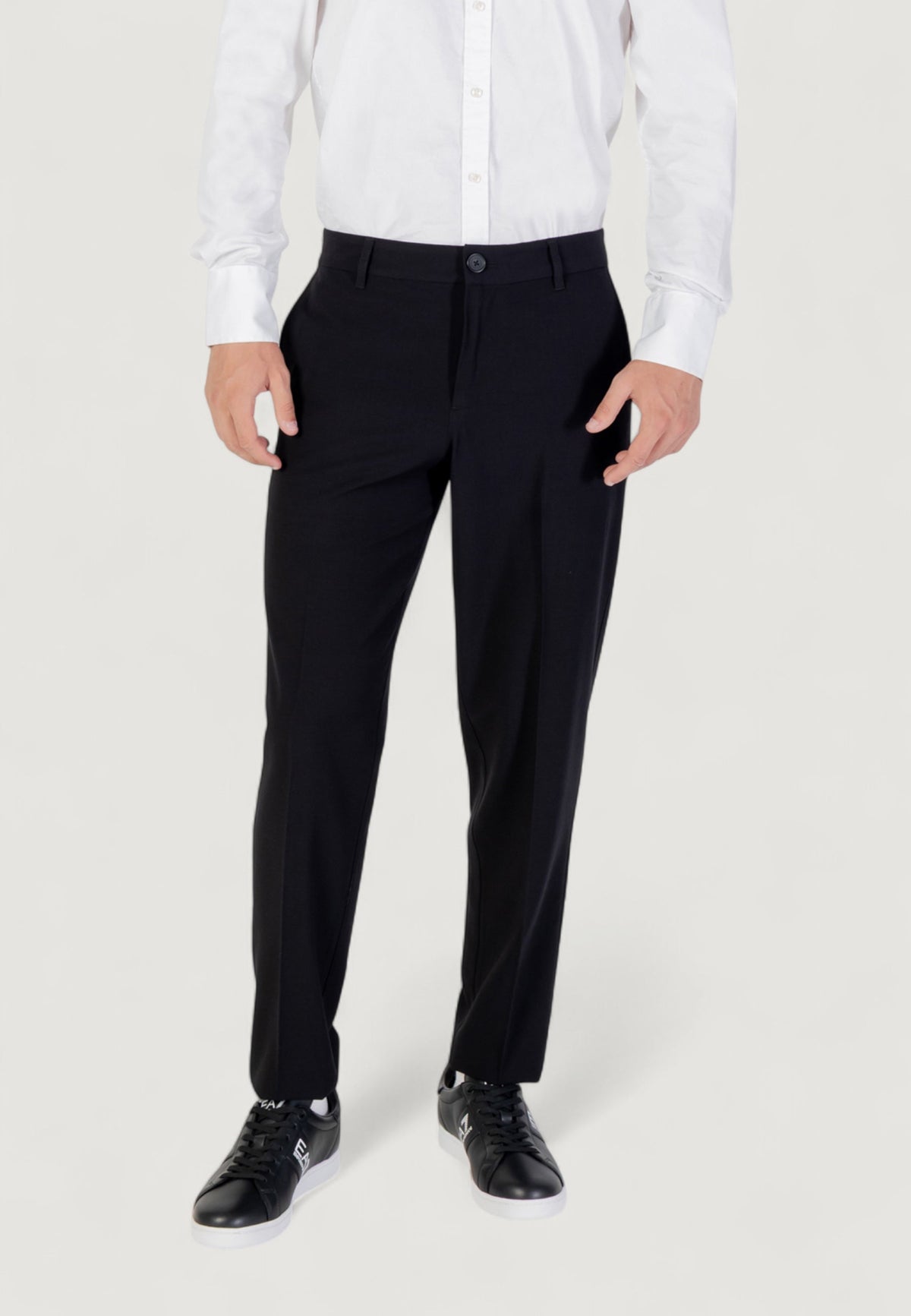 Armani Exchange Broek van Polyestermix – Zwart