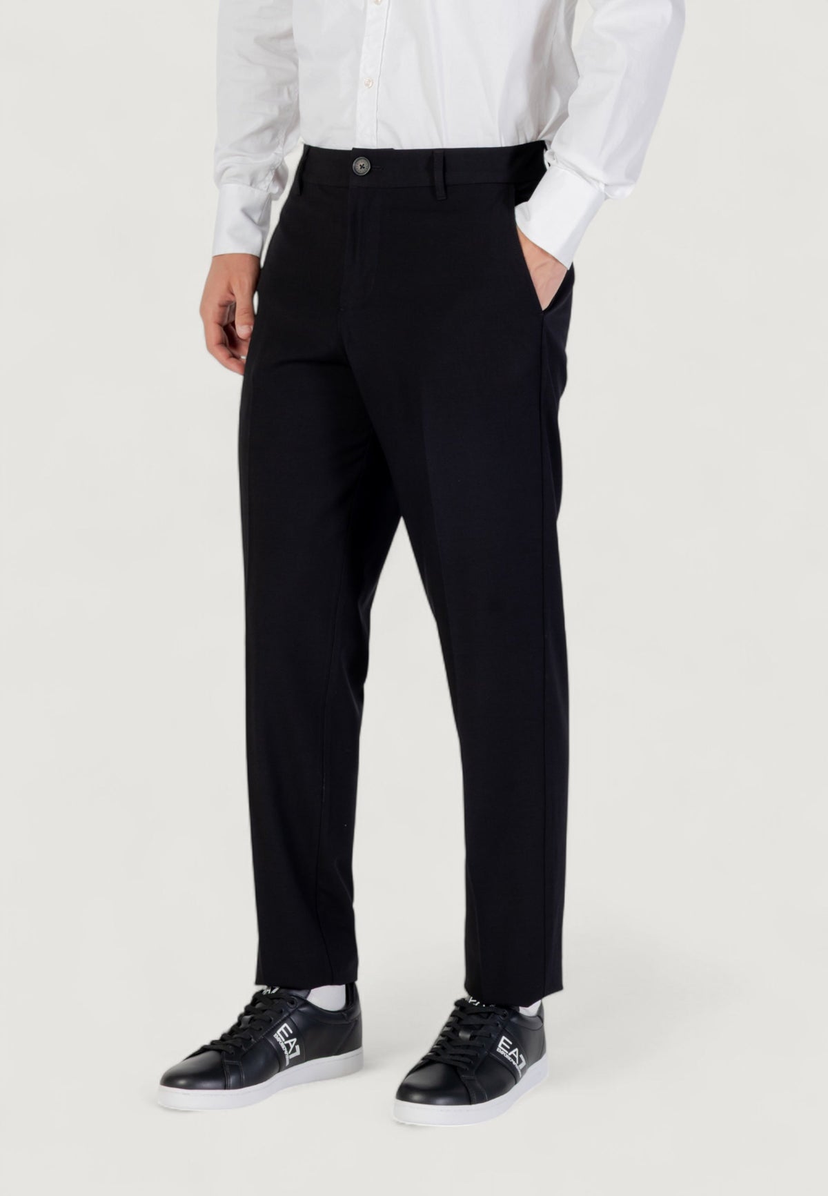 Armani Exchange Broek van Polyestermix – Zwart