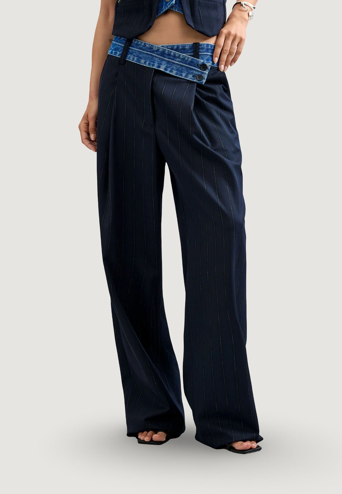 Desigual Laila Broek – Marineblauw