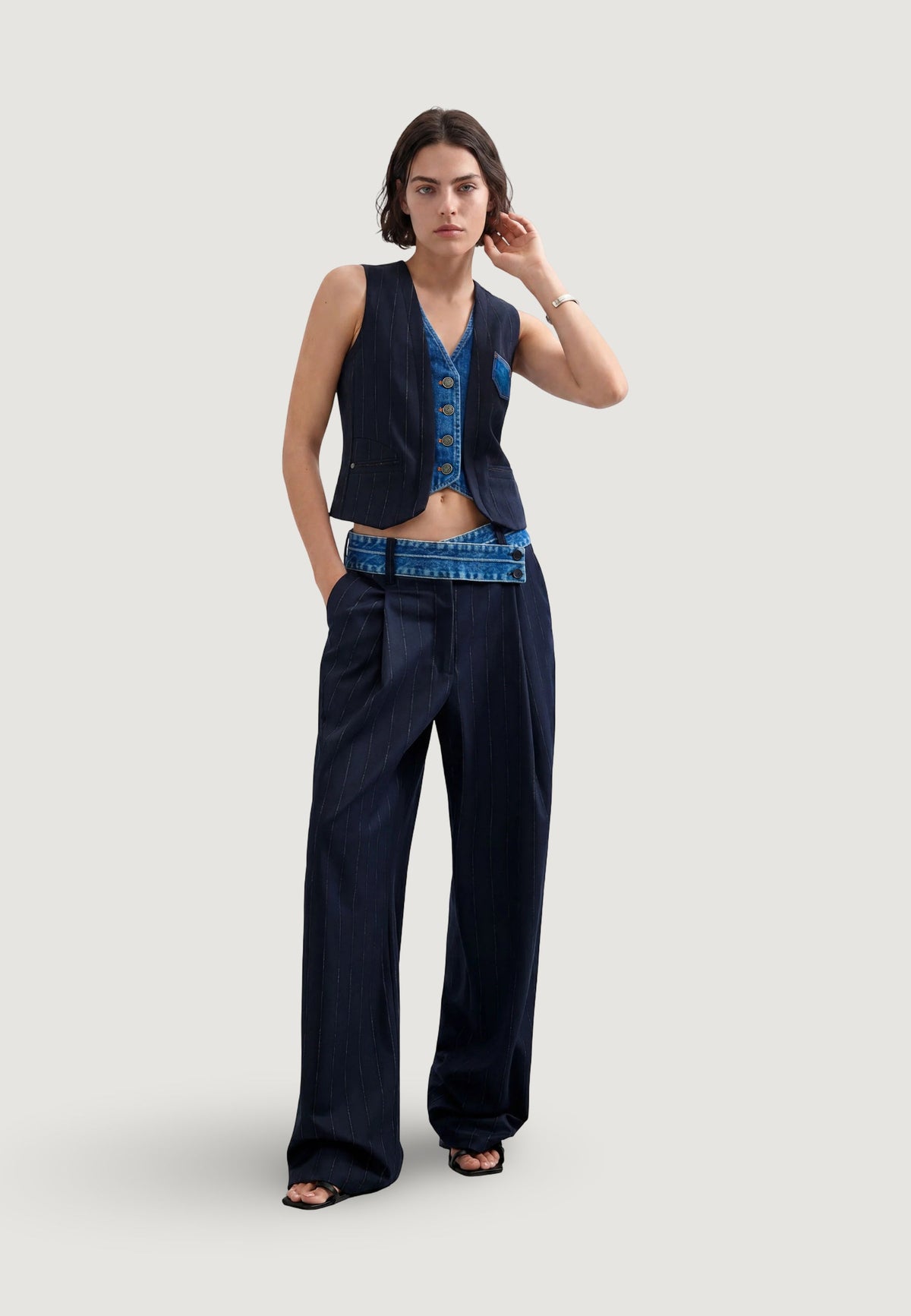 Desigual Laila Broek – Marineblauw