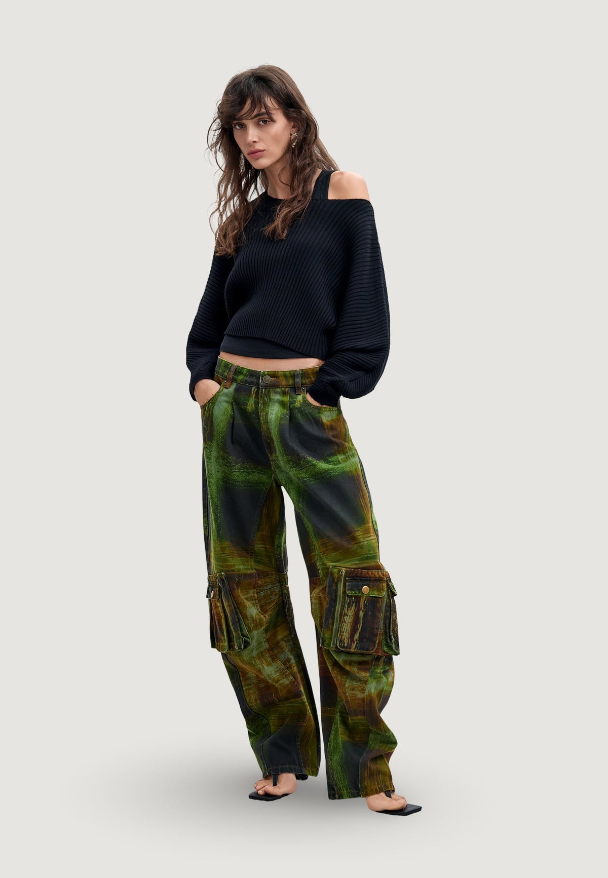 Desigual Green Checks Lacroix Broek – Groen