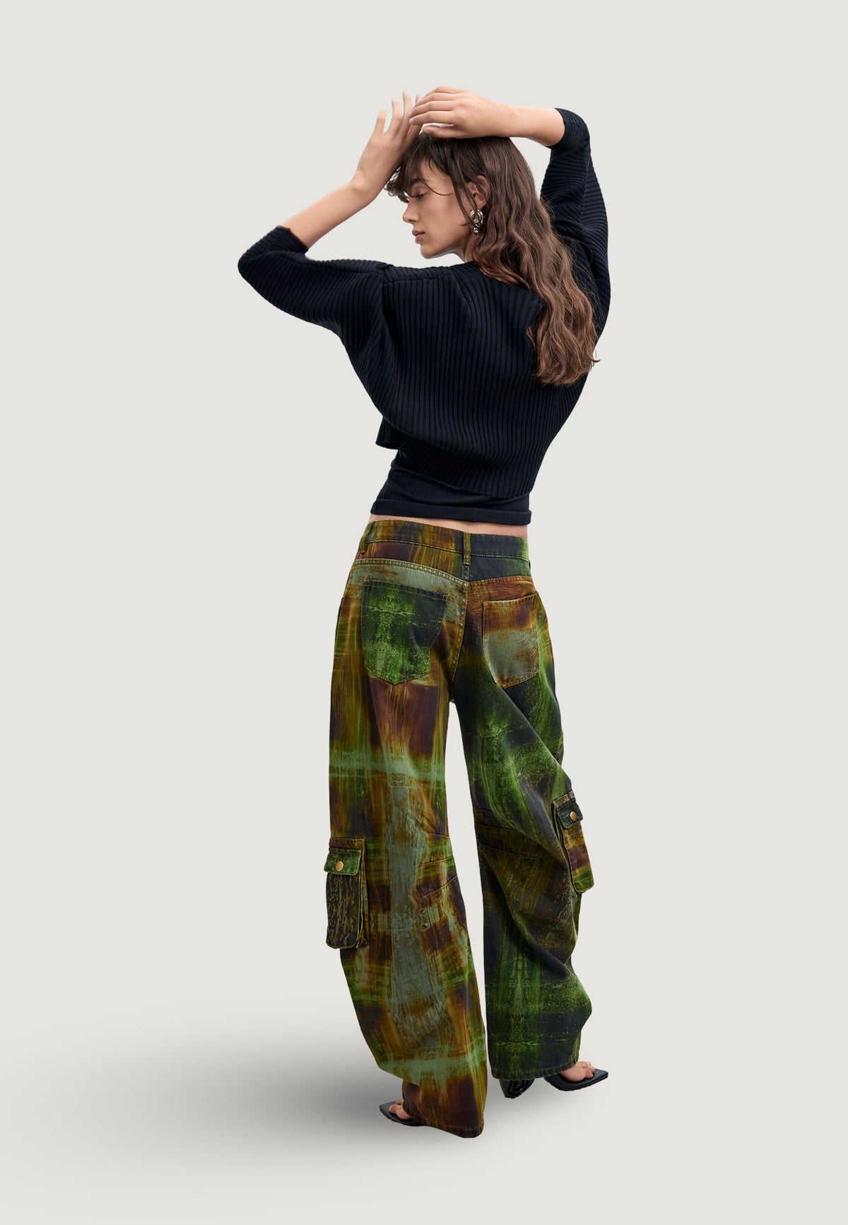 Desigual Green Checks Lacroix Broek – Groen