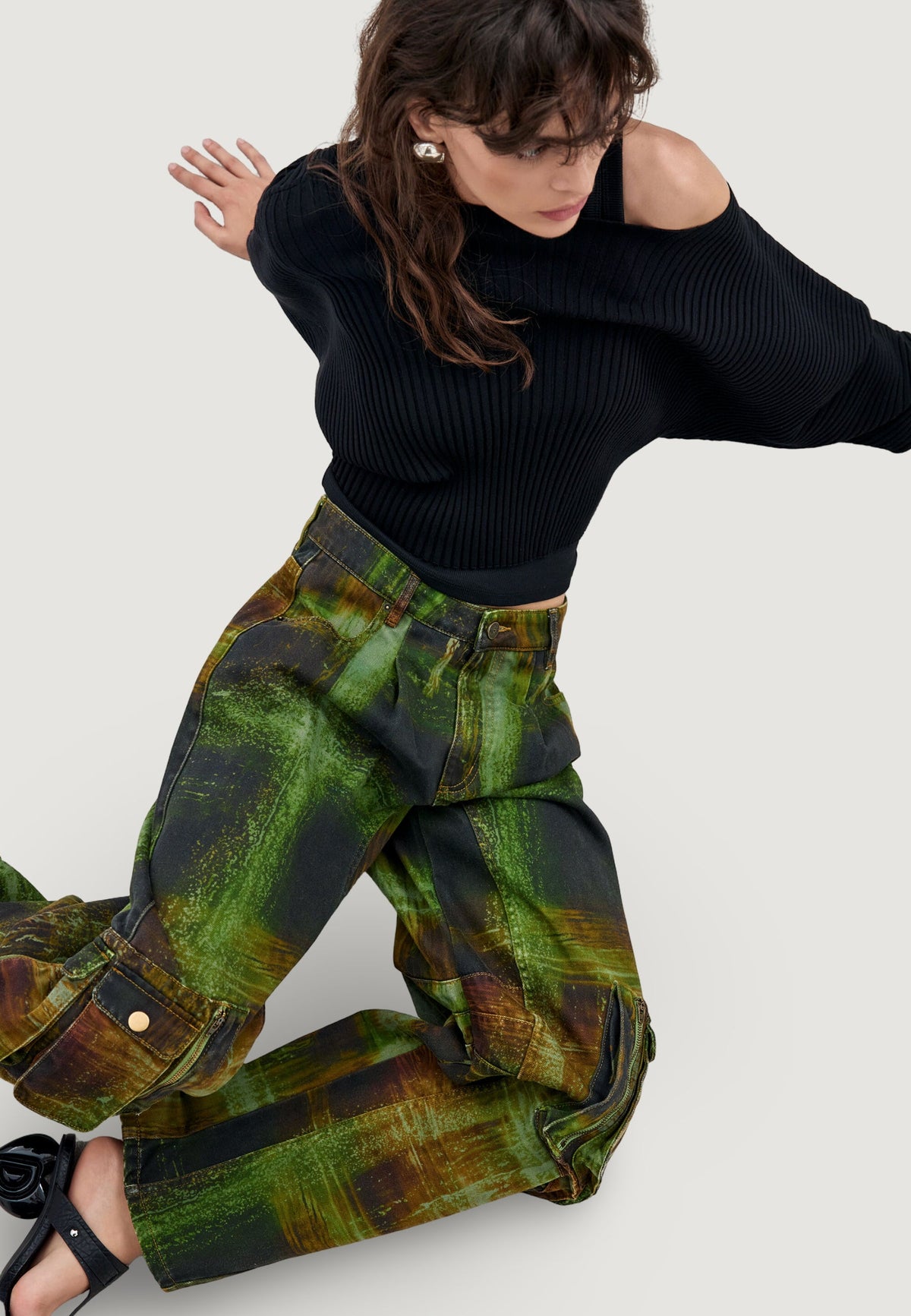 Desigual Green Checks Lacroix Broek – Groen