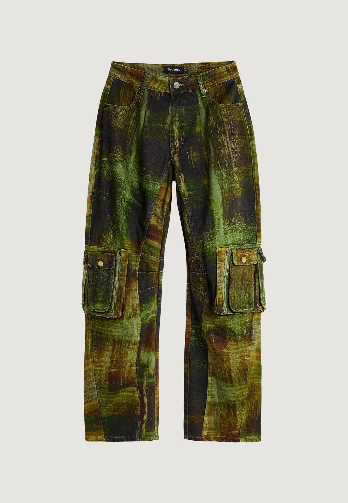 Desigual Green Checks Lacroix Broek – Groen
