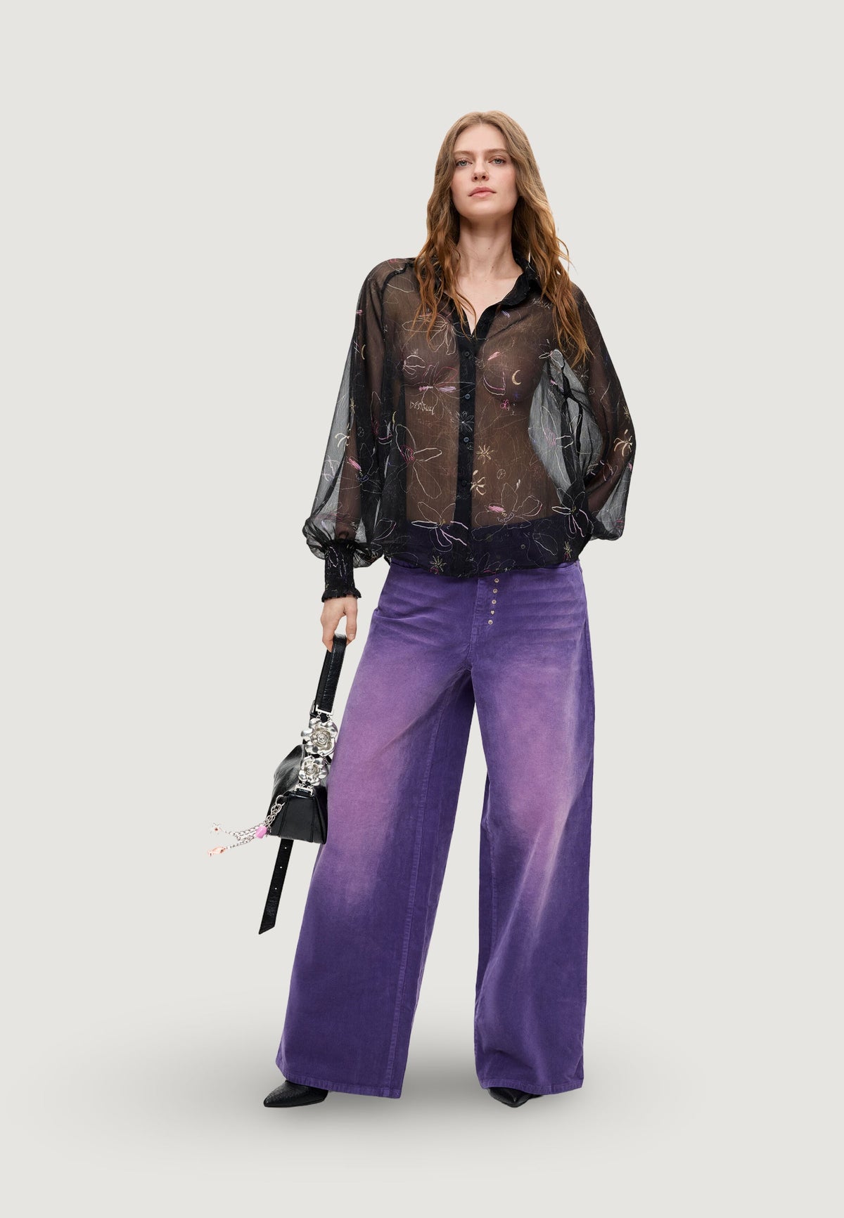 Desigual Ref Porly Broek – Paars