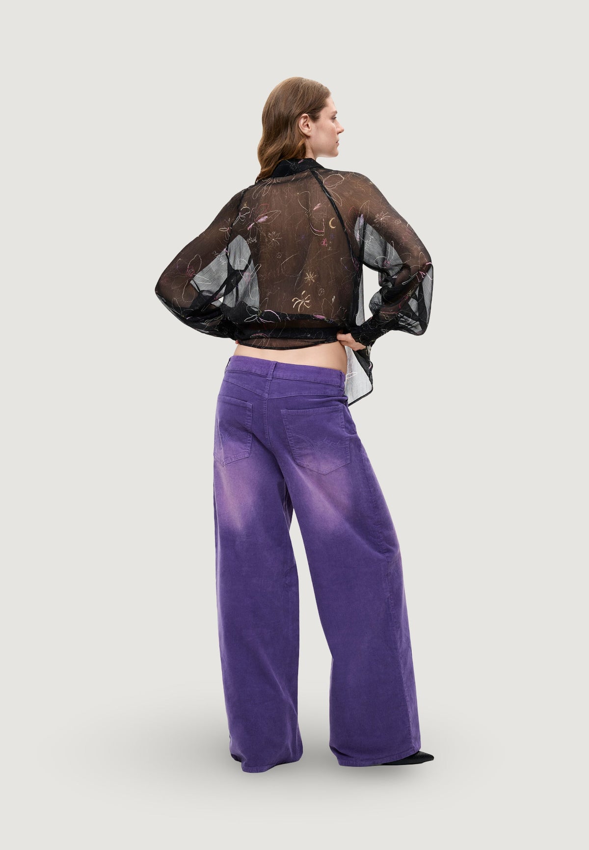 Desigual Ref Porly Broek – Paars