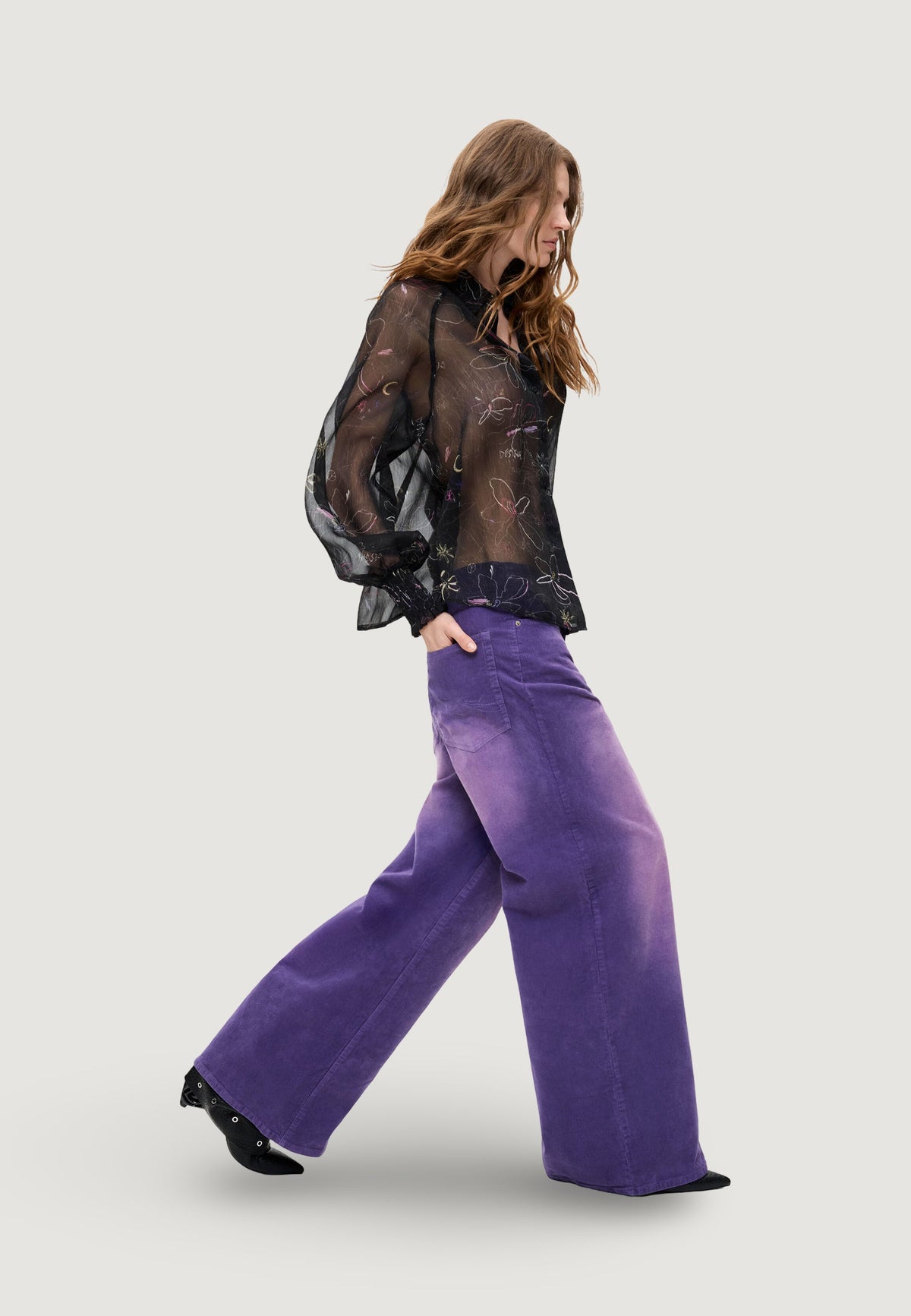 Desigual Ref Porly Broek – Paars