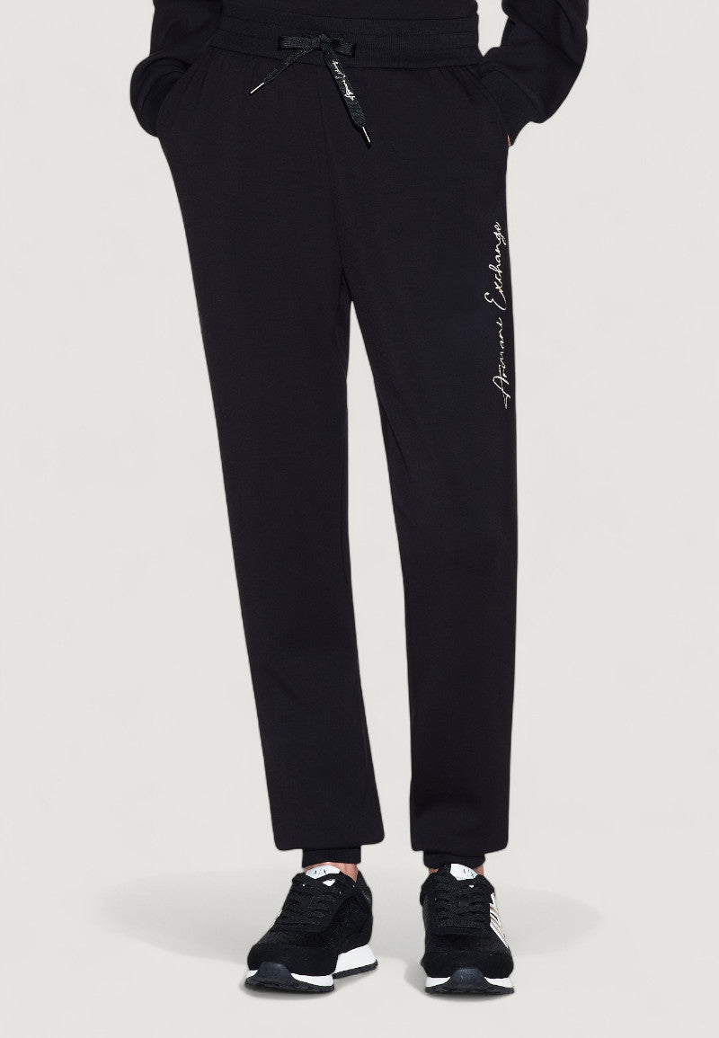 Armani Exchange Joggingbroek met Veters Dames – Zwart