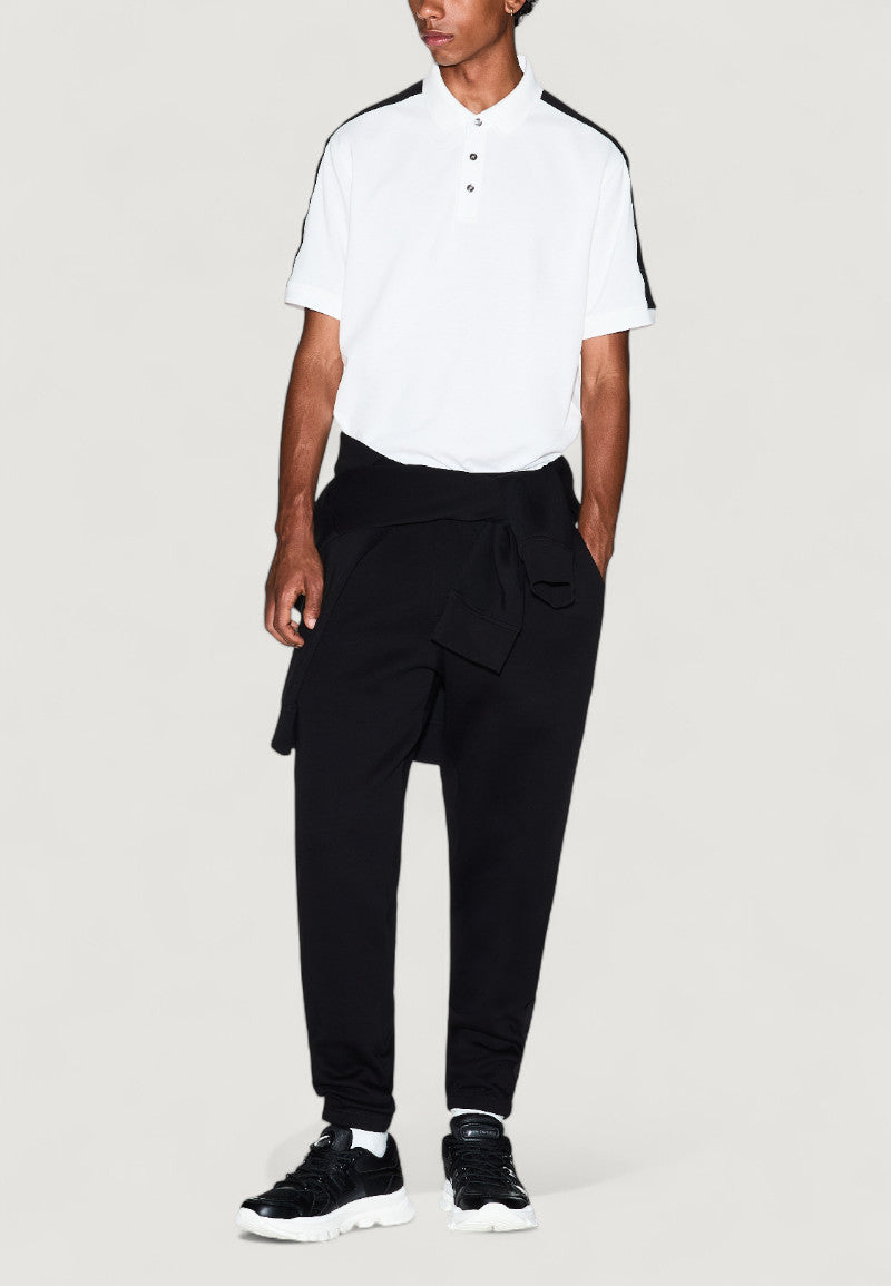 Armani Exchange Joggingbroek van Katoenmix met Veters Heren – Zwart