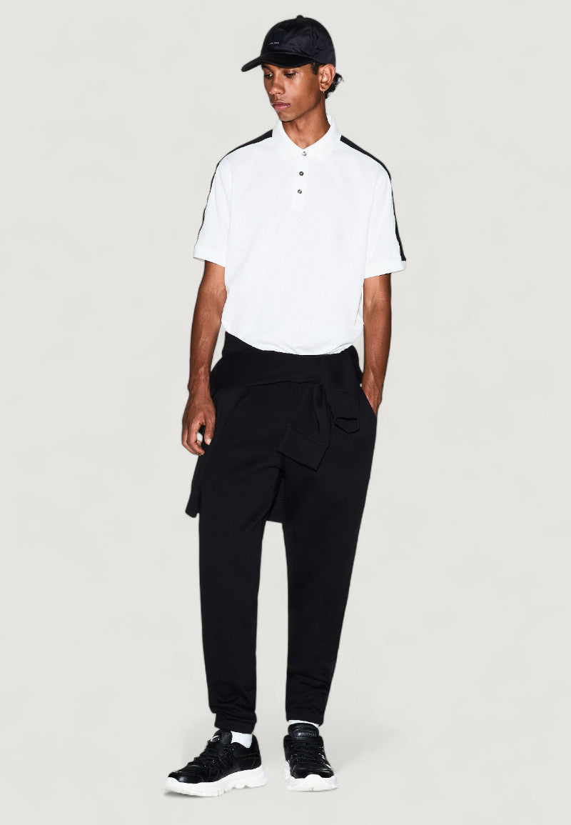 Armani Exchange Joggingbroek van Katoenmix met Veters Heren – Zwart