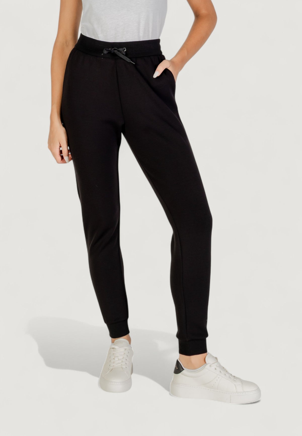 Armani Exchange Joggingbroek met Veters Dames – Zwart