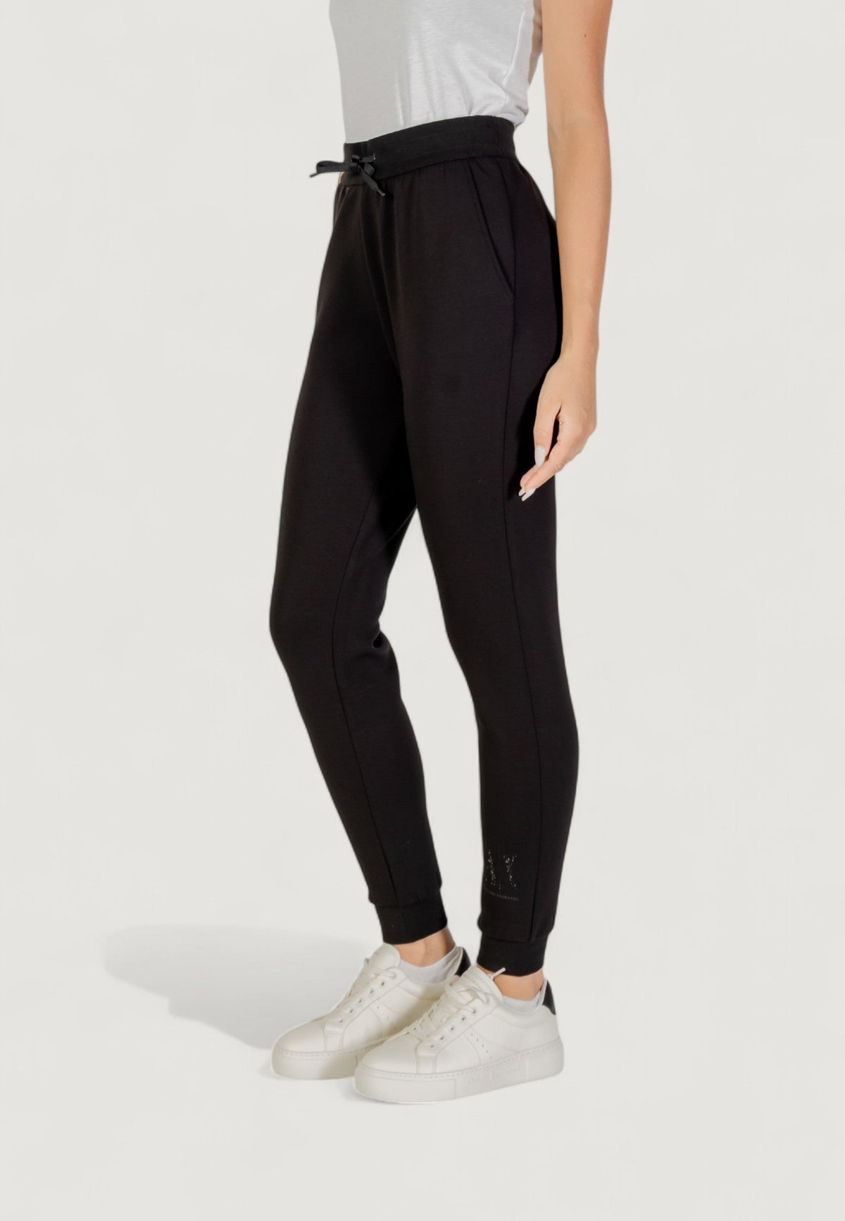 Armani Exchange Joggingbroek met Veters Dames – Zwart