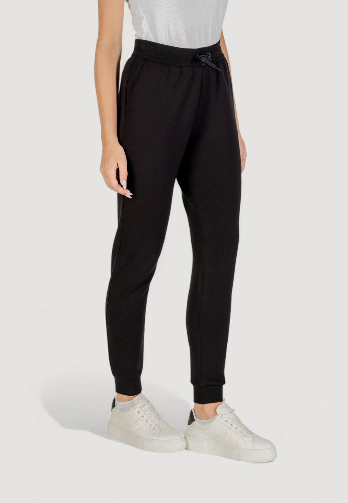 Armani Exchange Joggingbroek met Veters Dames – Zwart