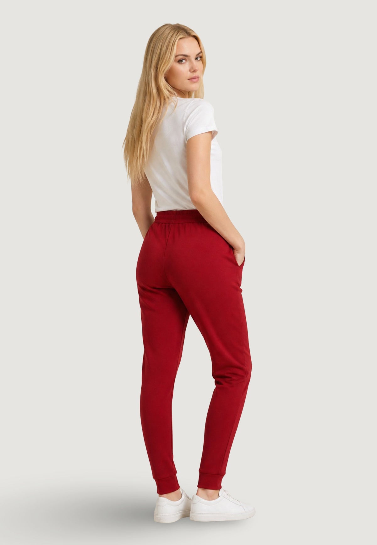 Armani Exchange Joggingbroek met Veters Dames – Rood