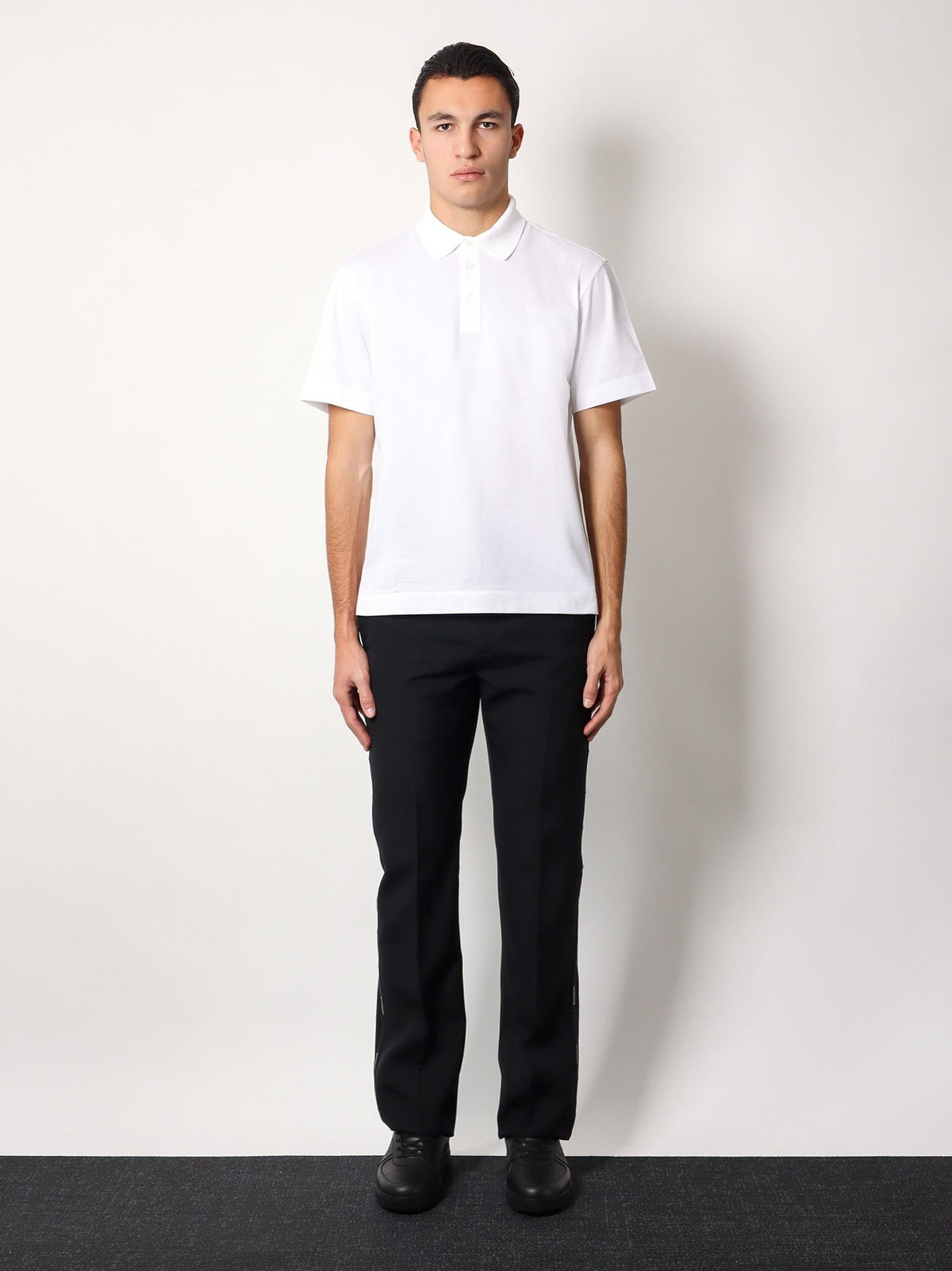 Givenchy Piqué Polo met 4G-borduursel – Wit