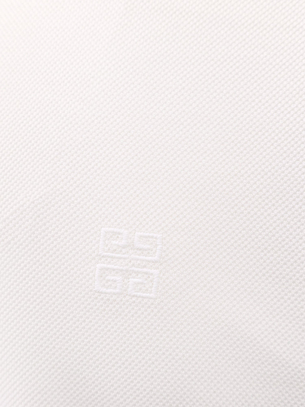 Givenchy Piqué Polo met 4G-borduursel – Wit