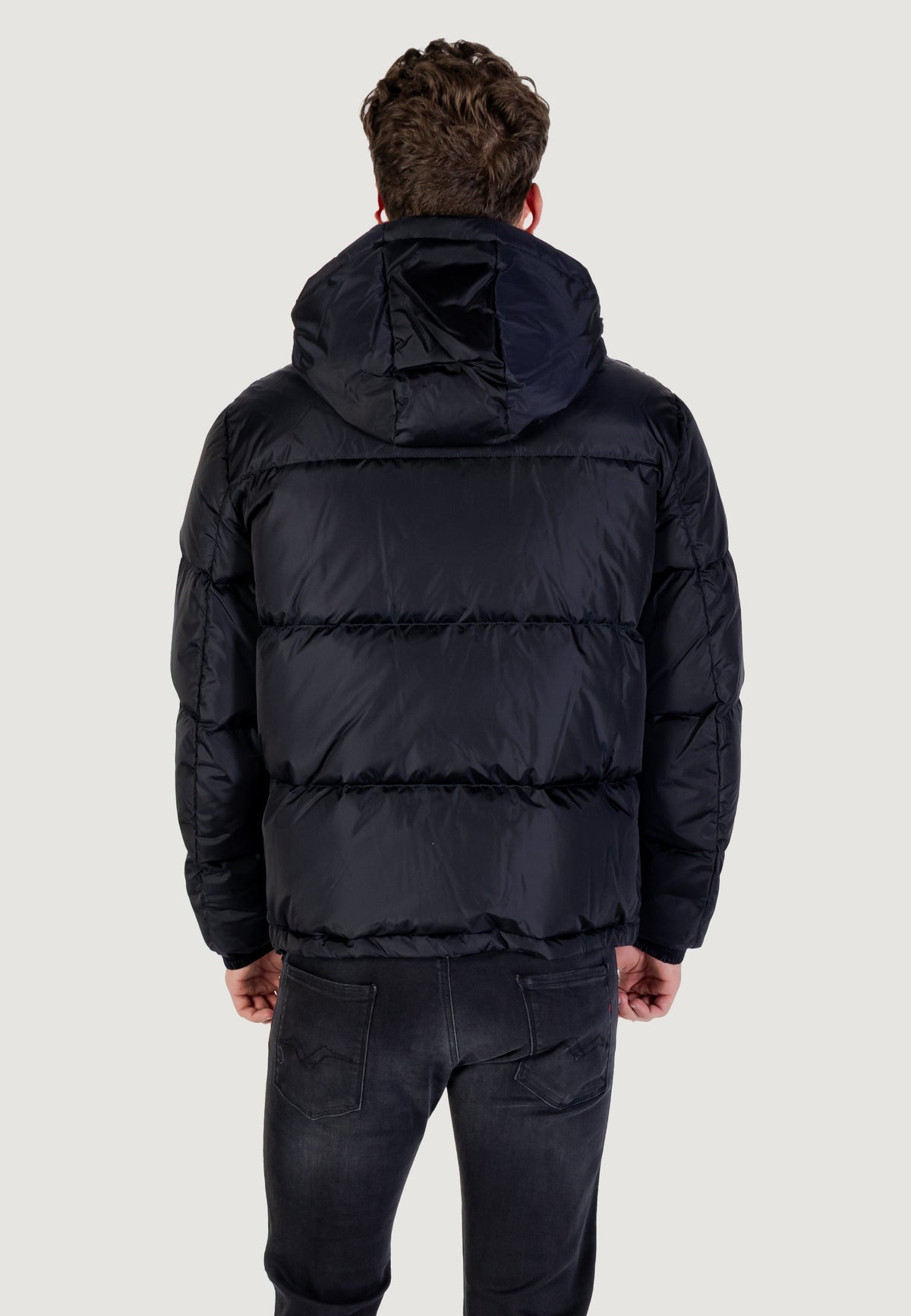 Armani Exchange Donsjas met Capuchon Heren – Marineblauw