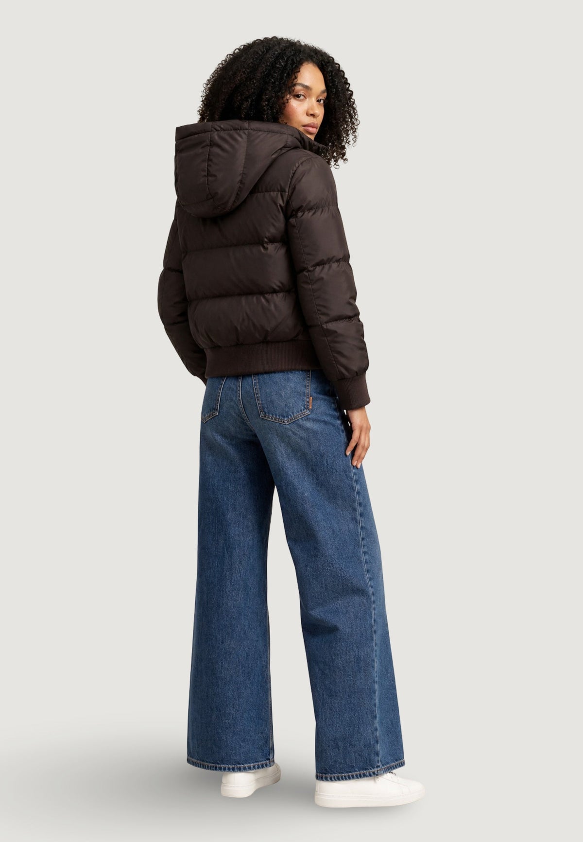 Armani Exchange Donsjas met Capuchon Dames – Bruin