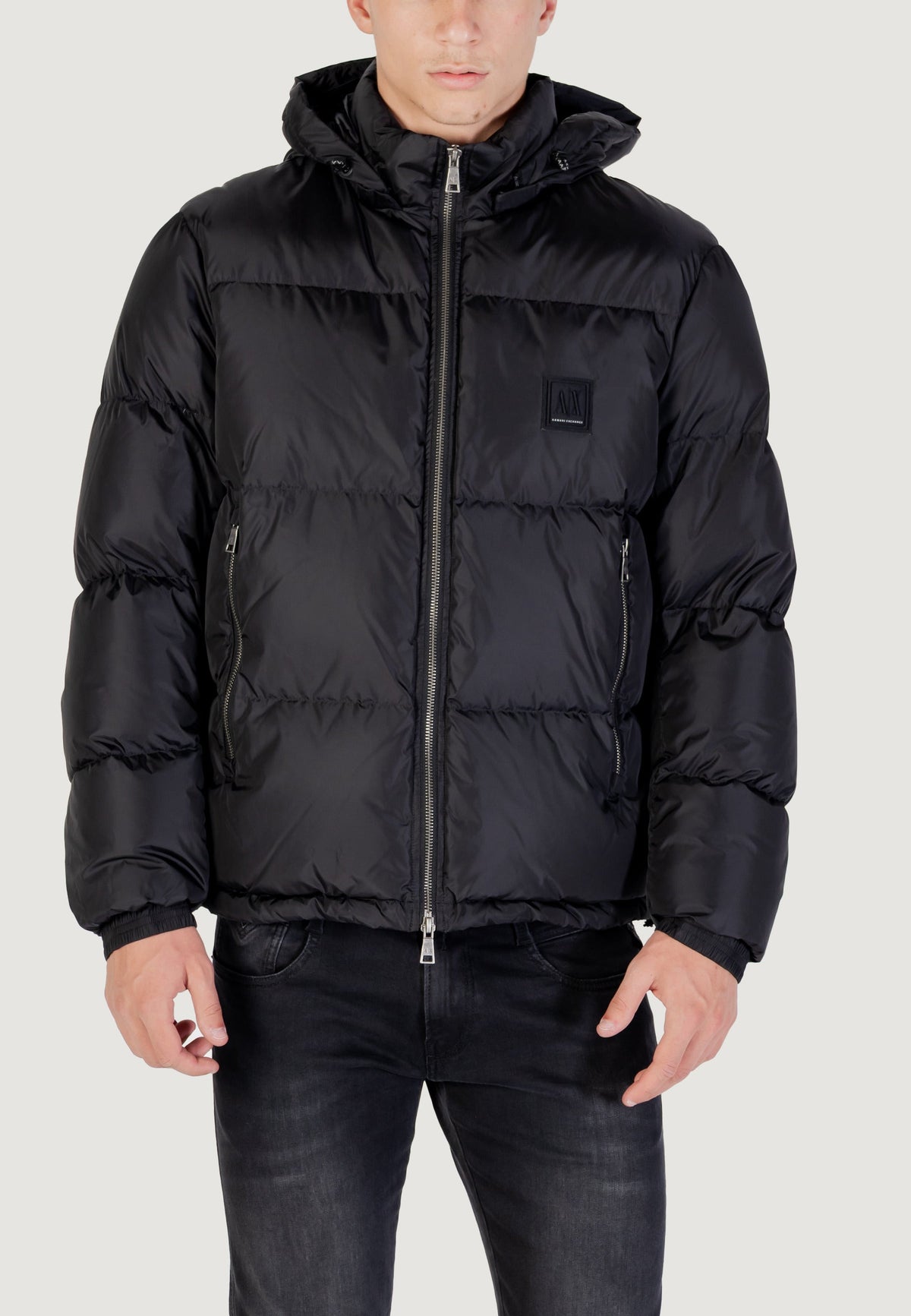 Armani Exchange Donsjas met Capuchon Heren – Zwart