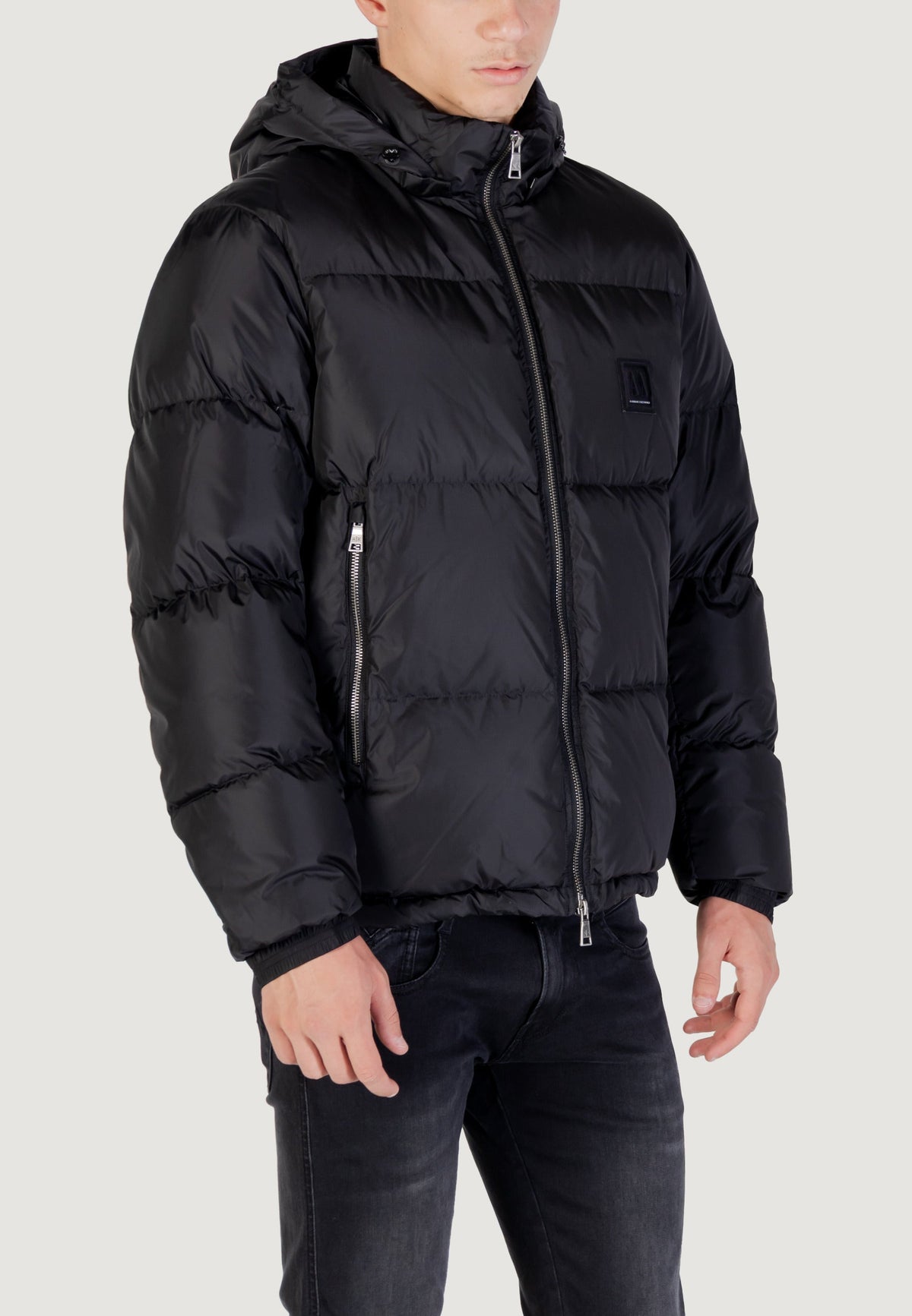Armani Exchange Donsjas met Capuchon Heren – Zwart