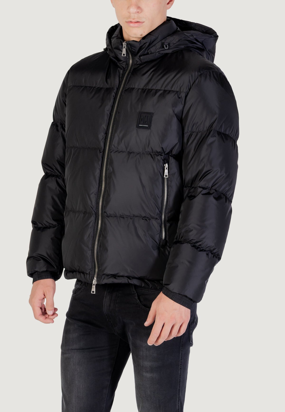 Armani Exchange Donsjas met Capuchon Heren – Zwart