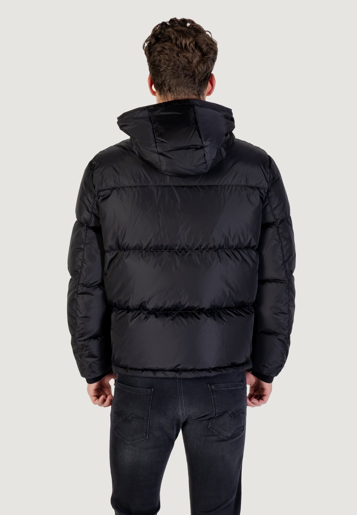 Armani Exchange Donsjas met Capuchon Heren – Zwart