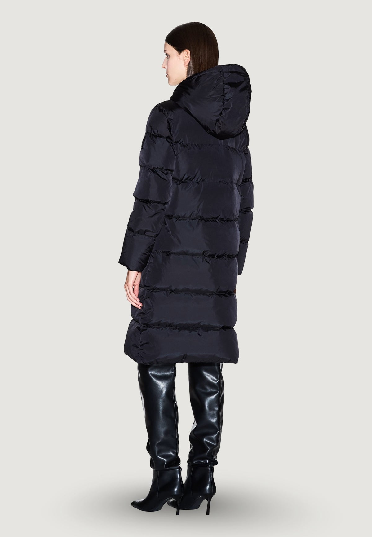 Armani Exchange Donsjas met Capuchon Dames – Zwart