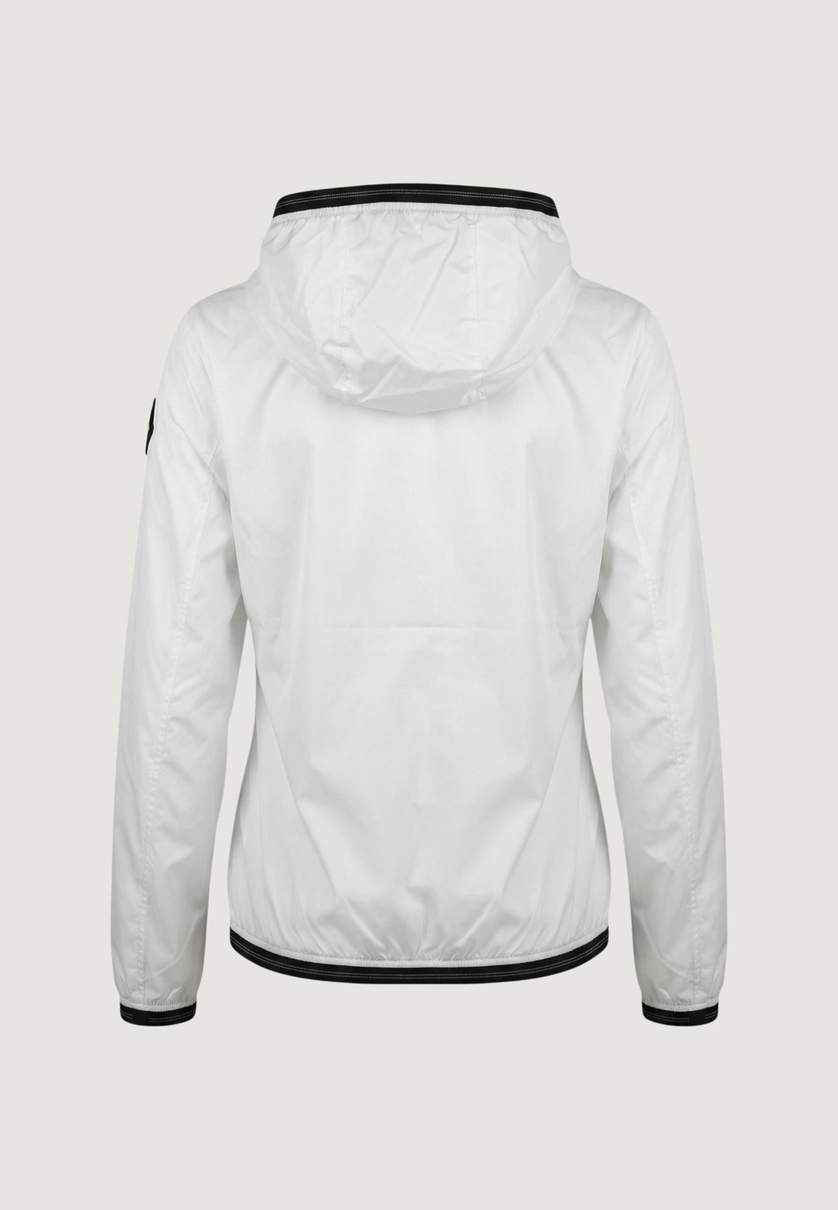 Blauer Nay Jas met vaste capuchon – Wit