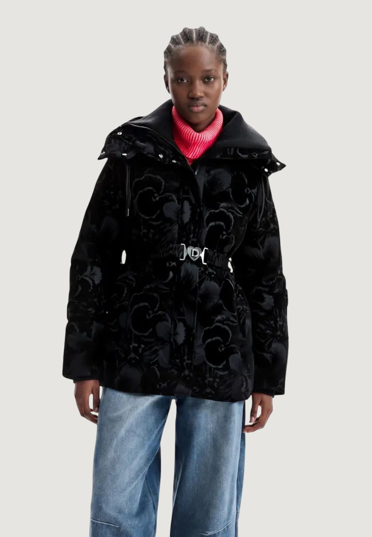 Desigual Lucienne Gewatteerde jas – Zwart