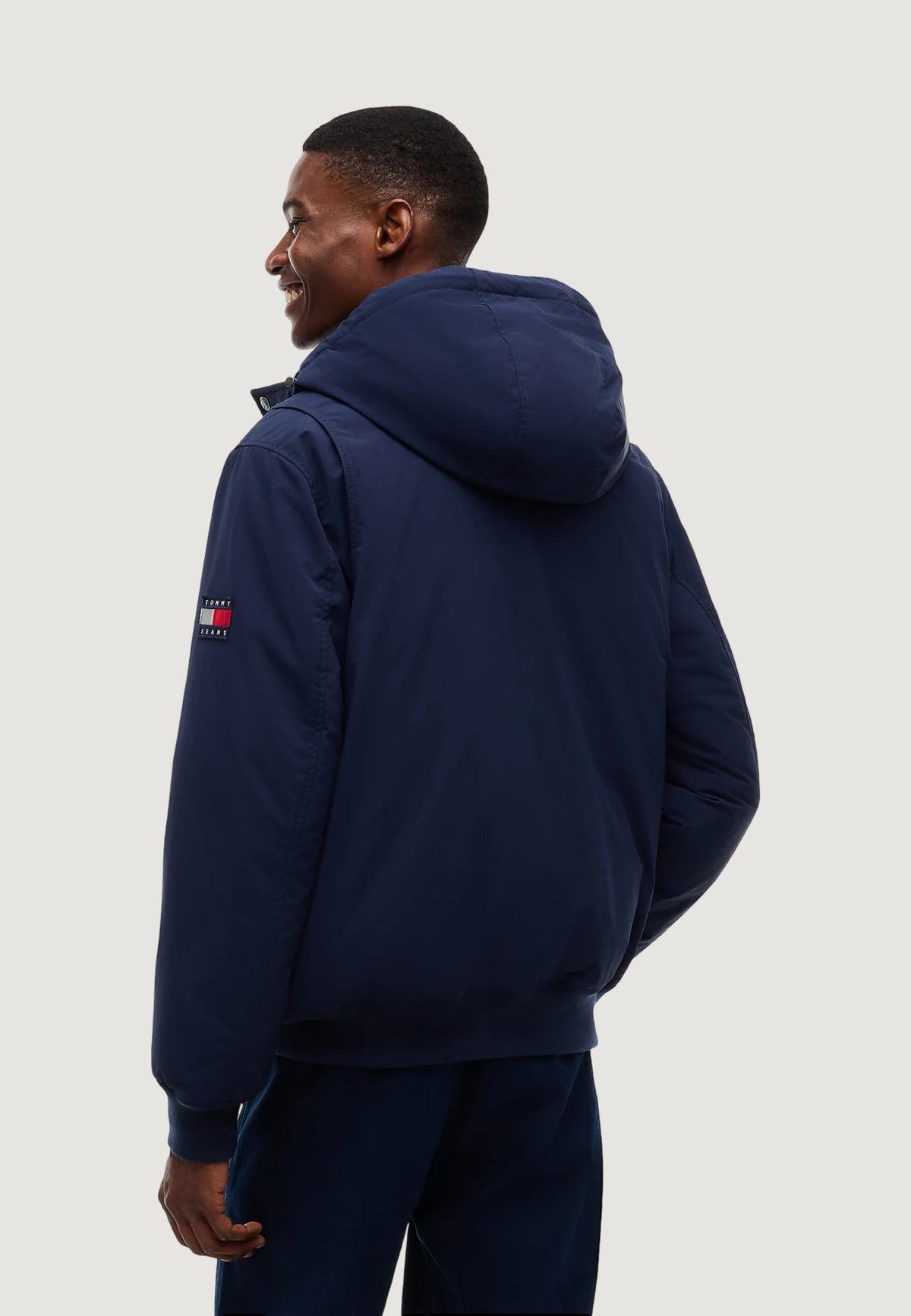 Tommy Hilfiger Donsjas met capuchon – Marineblauw
