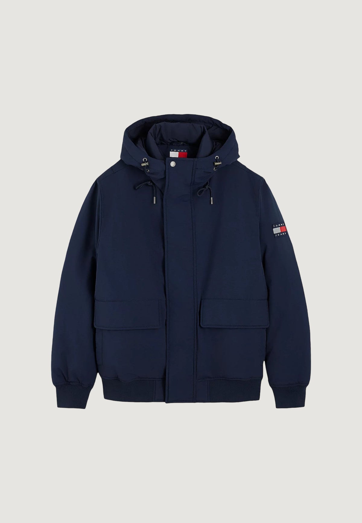 Tommy Hilfiger Donsjas met capuchon – Marineblauw