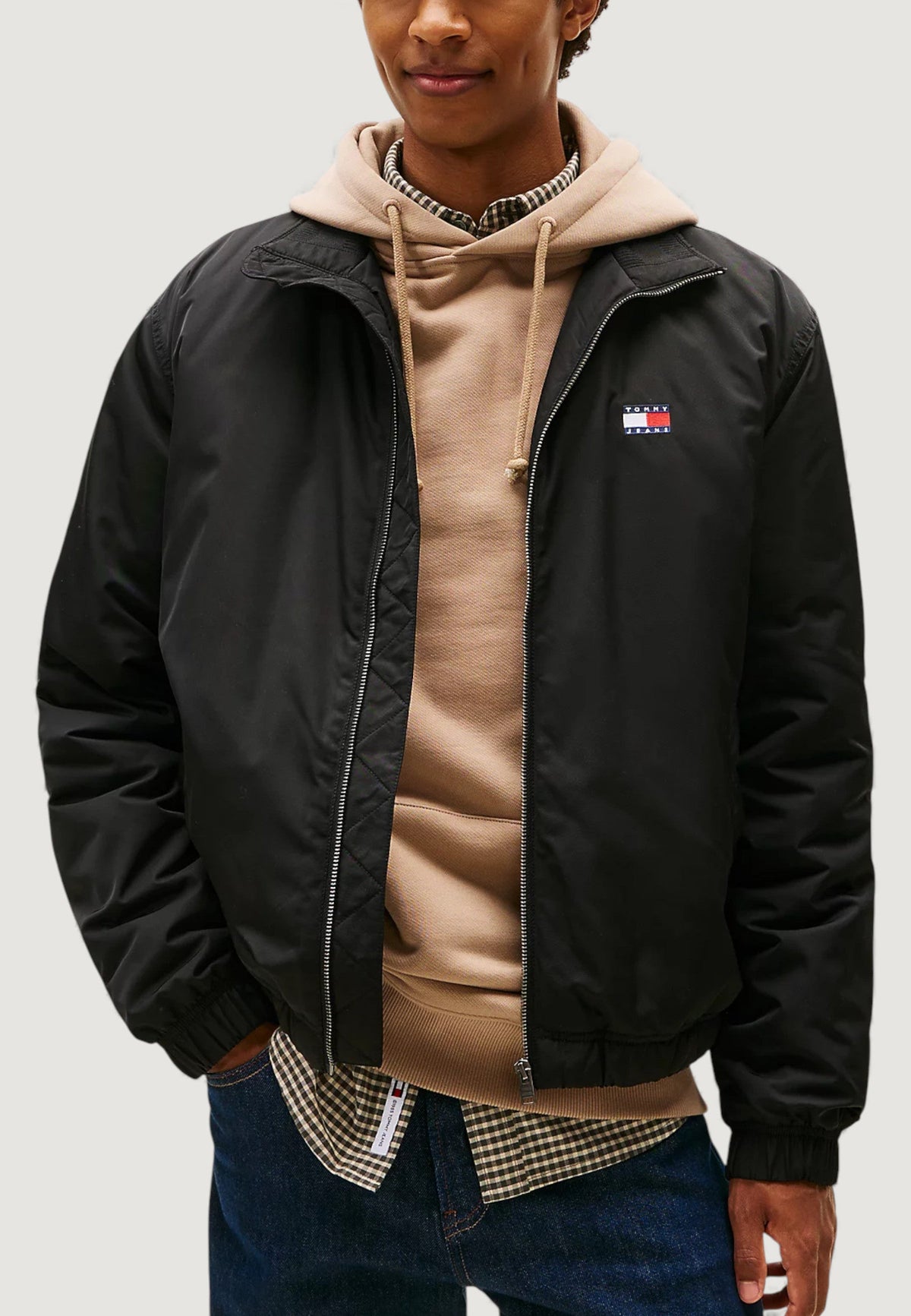 Tommy Hilfiger Gewatteerde Jas – Zwart