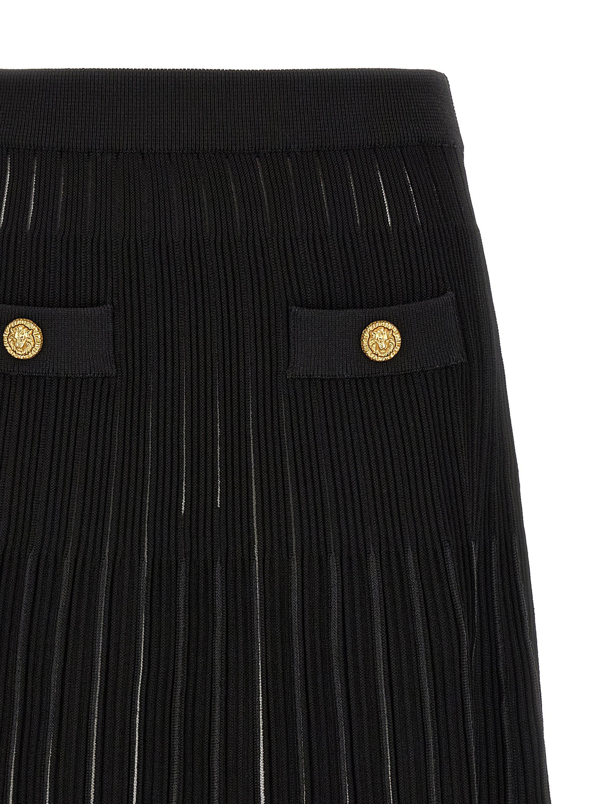 Balmain Plooirok – Zwart