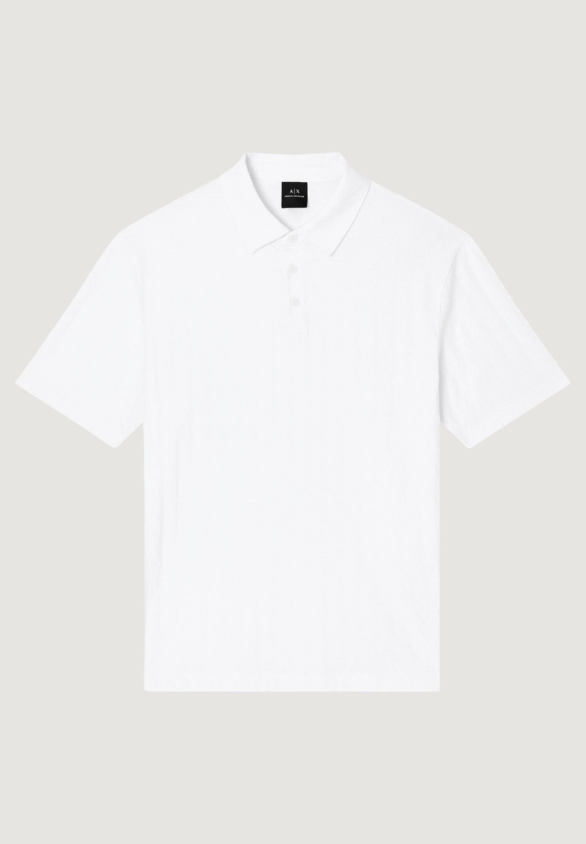 Armani Exchange Katoenen Polo met Korte Mouwen – Wit
