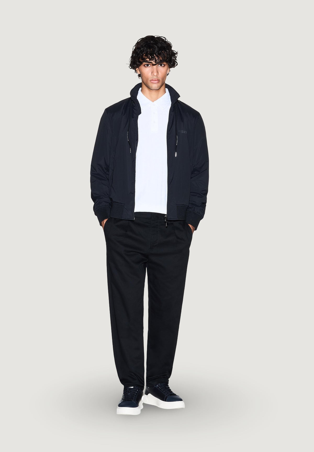 Armani Exchange Katoenen Polo met Korte Mouwen – Wit