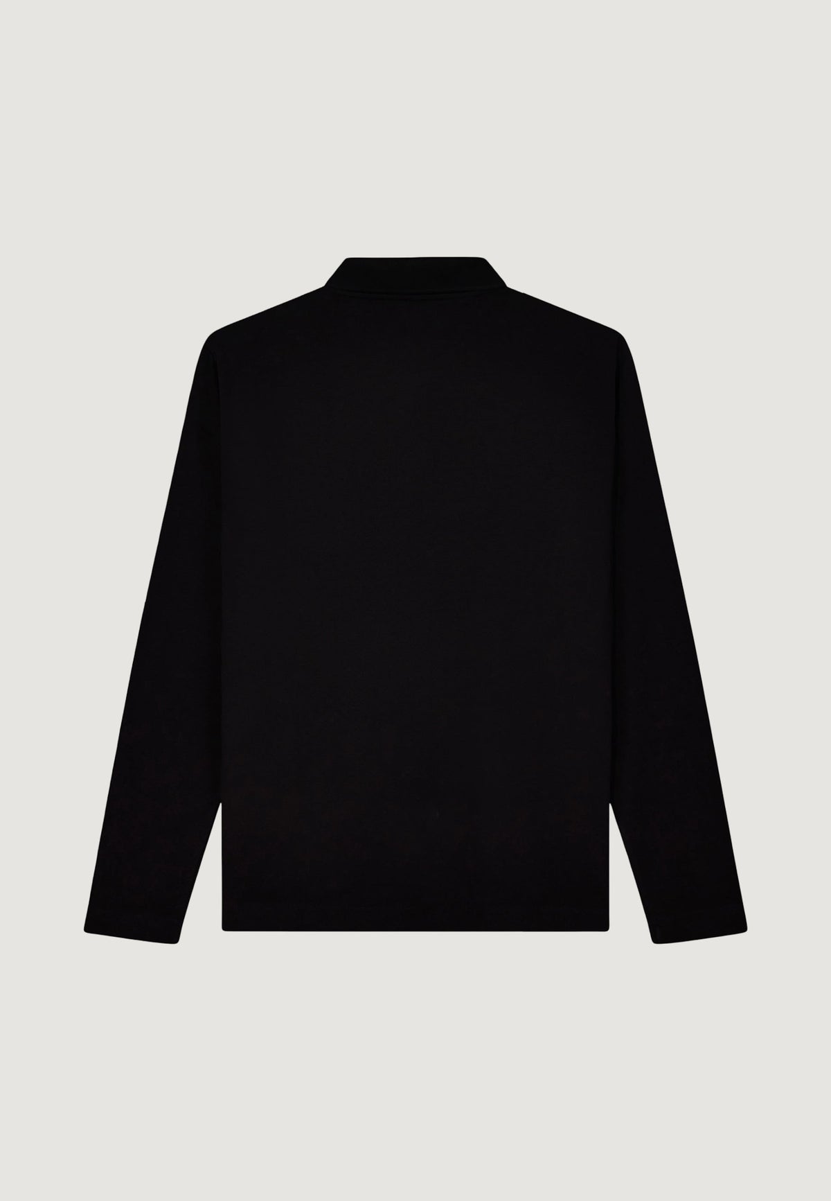 Armani Exchange Stretch Polo met Lange Mouwen – Zwart