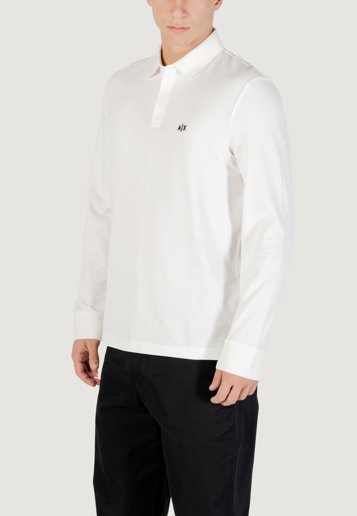 Armani Exchange Polo met Lange Mouwen – Wit